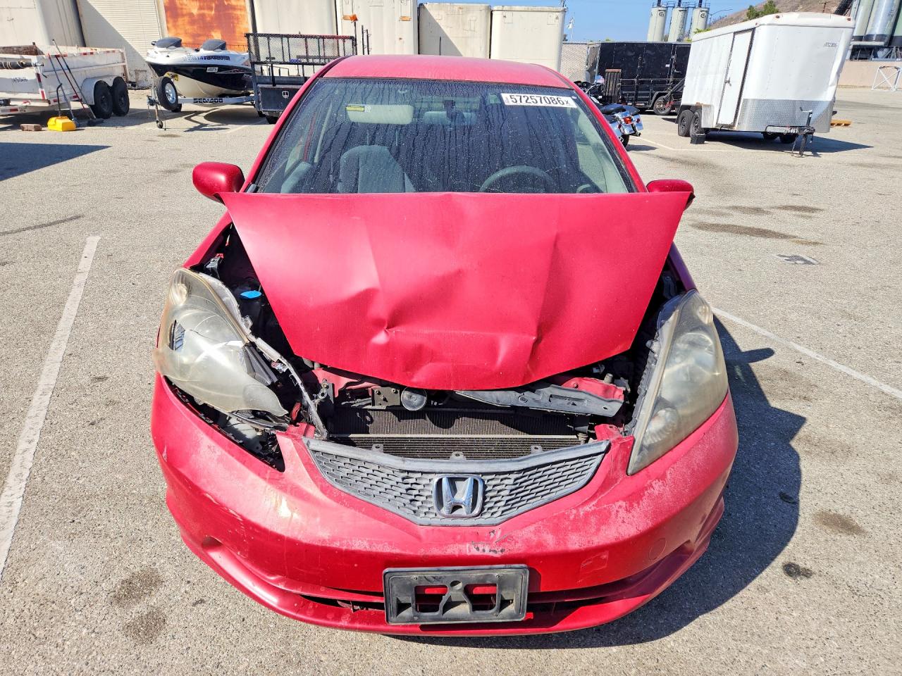 2012 Honda Fit Красный vin: JHMGE8H37CC038923