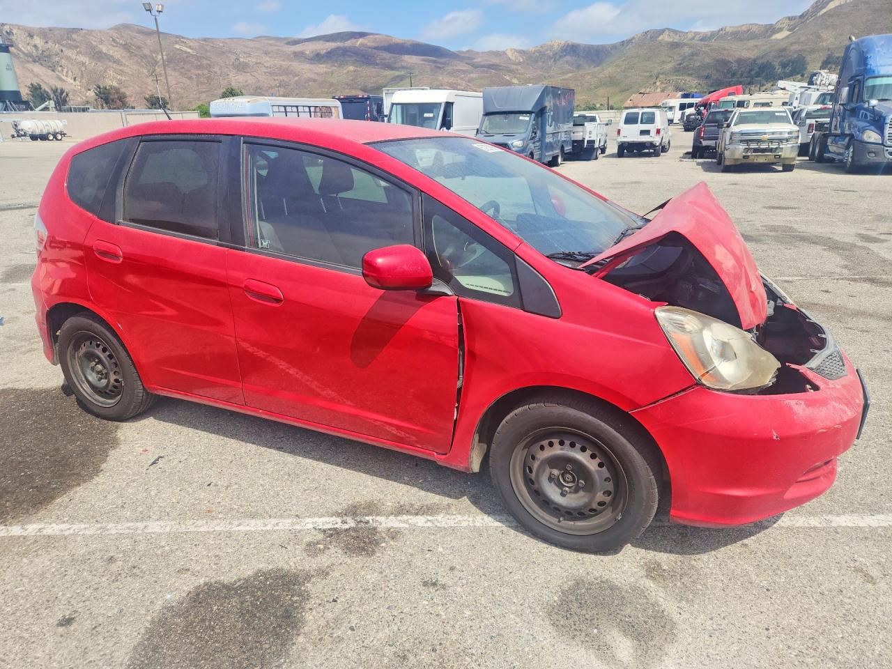 2012 Honda Fit Красный vin: JHMGE8H37CC038923