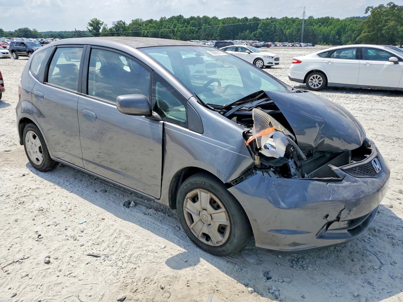2012 Honda Fit Gray vin: JHMGE8H37CS000369