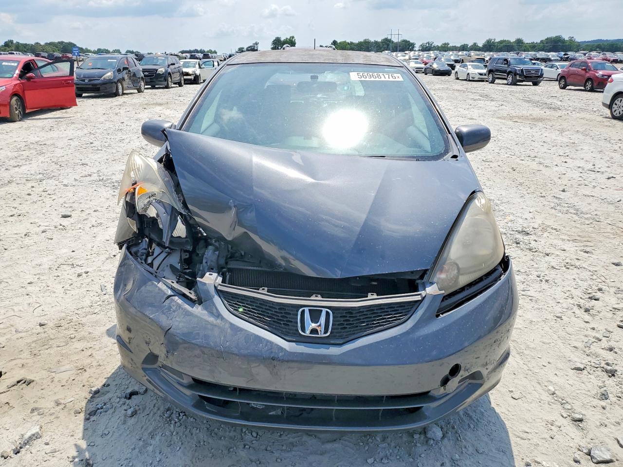 2012 Honda Fit Gray vin: JHMGE8H37CS000369