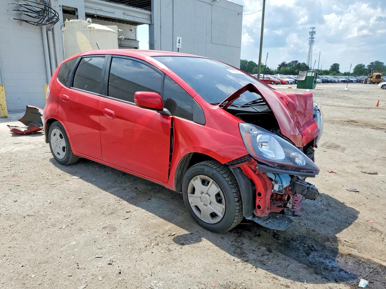 2012 Honda Fit Sport Red vin: JHMGE8H37CS004051
