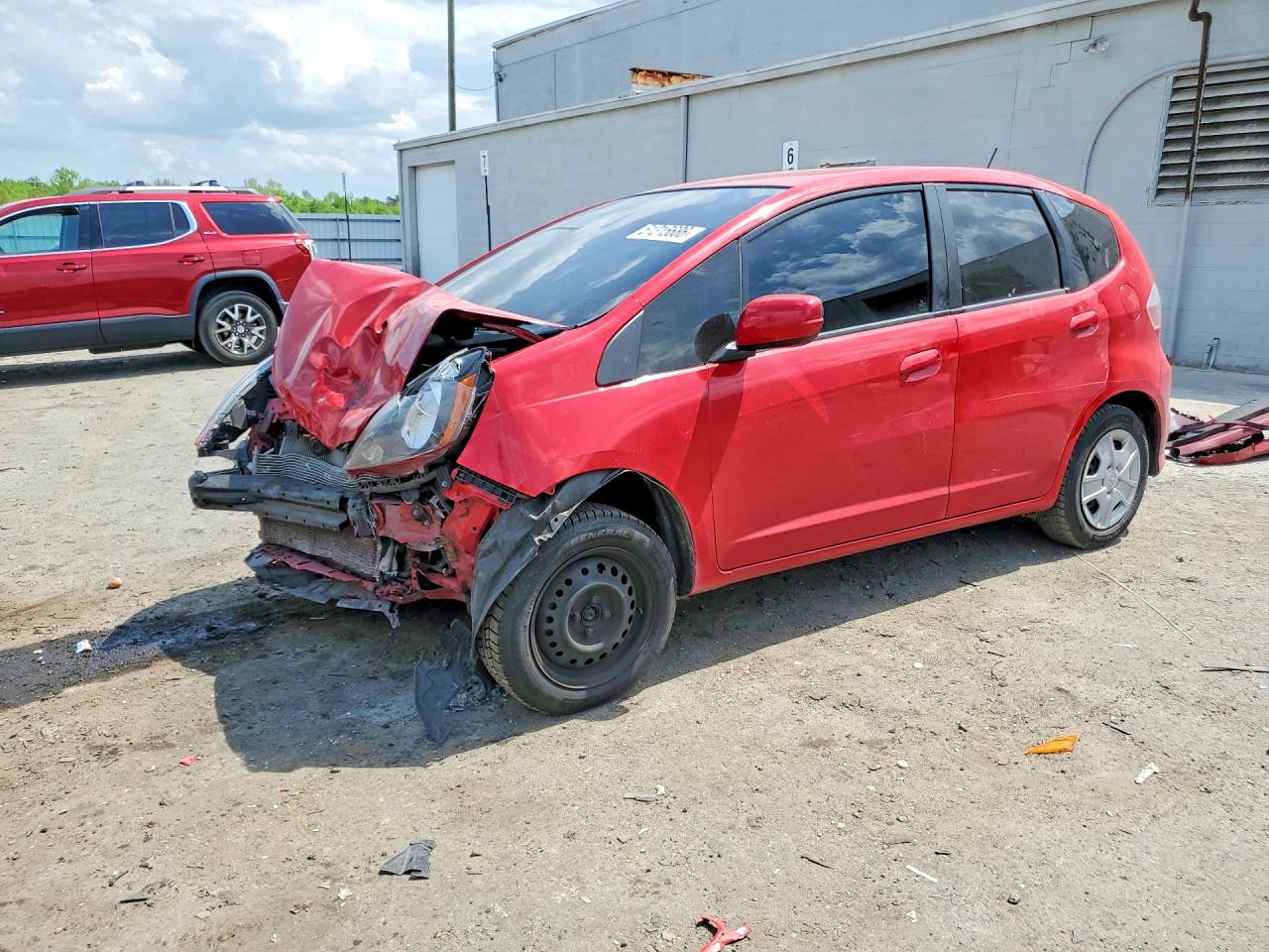 2012 Honda Fit Sport Red vin: JHMGE8H37CS004051