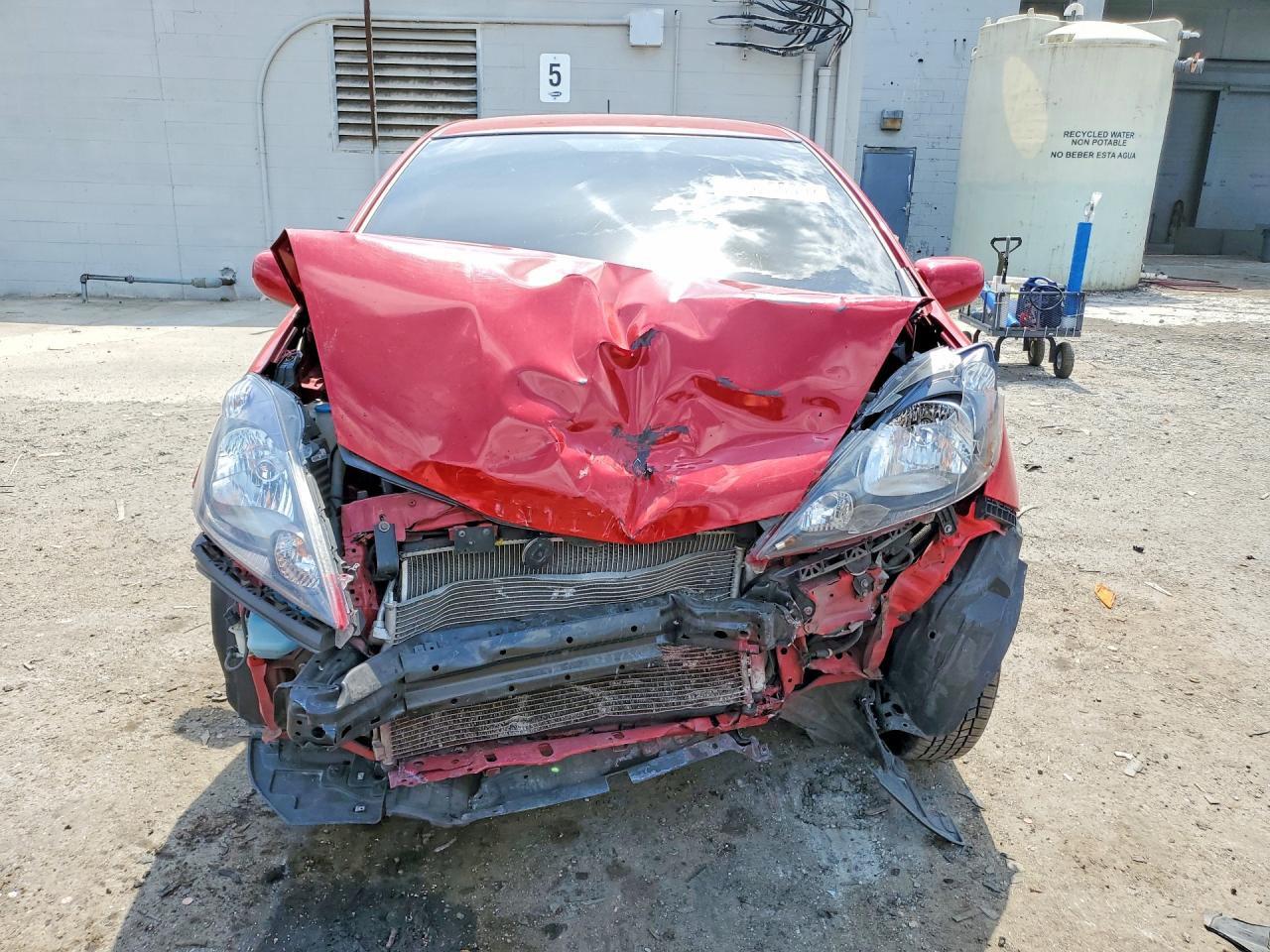2012 Honda Fit Sport Red vin: JHMGE8H37CS004051