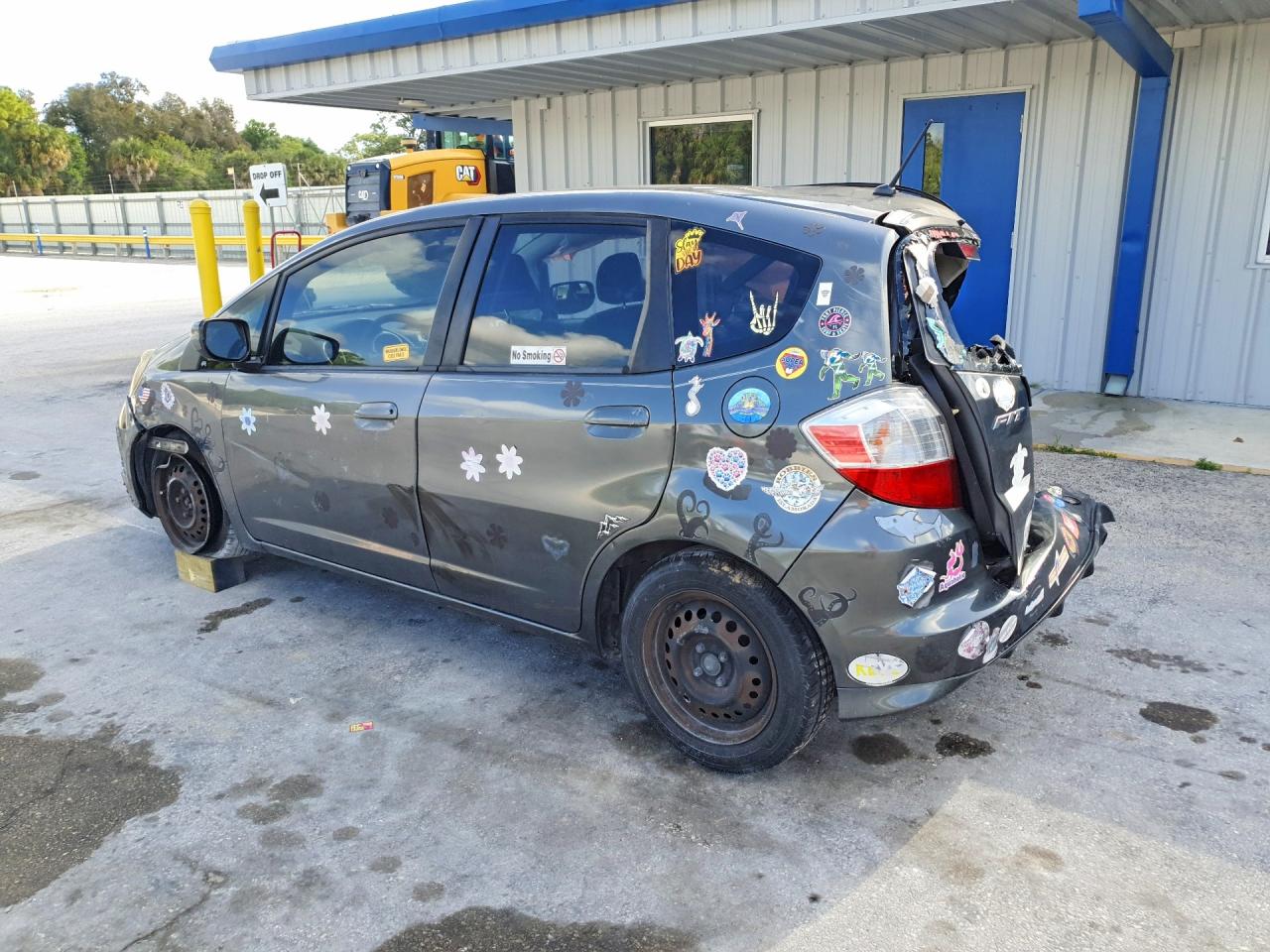 2013 Honda Fit Gray vin: JHMGE8H37DC025803