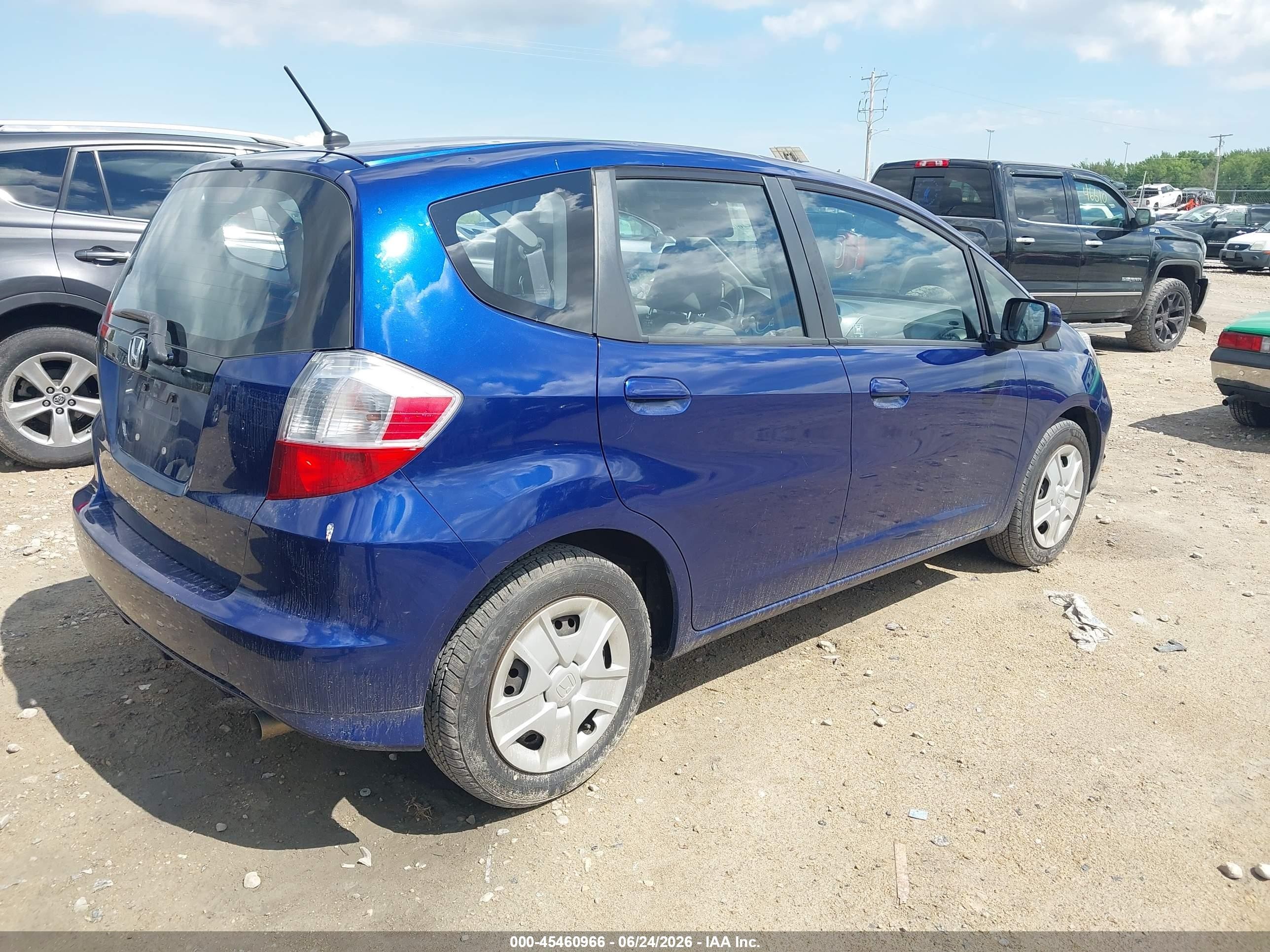 2013 Honda Fit   Dark Blue vin: JHMGE8H37DC030743