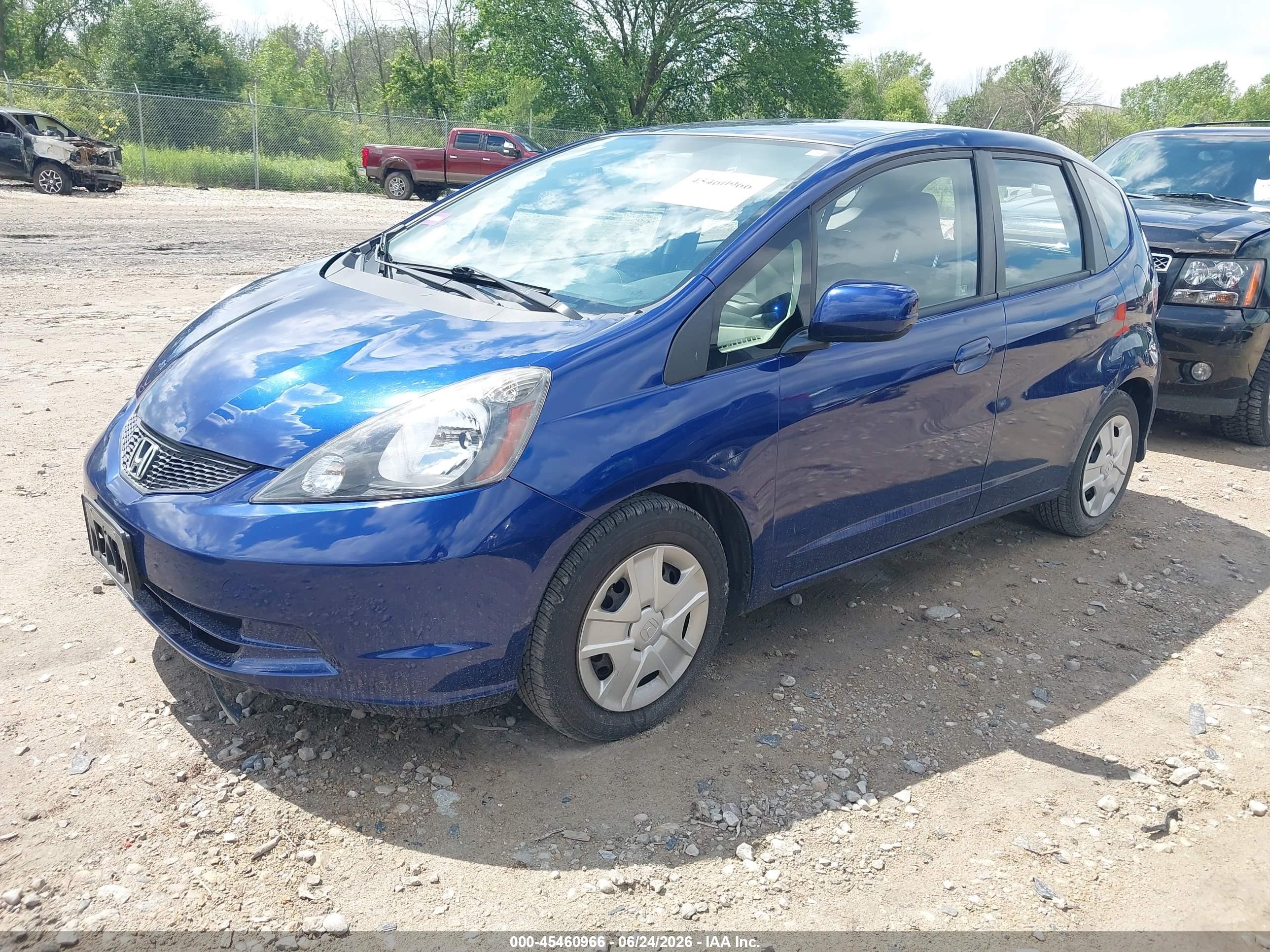 2013 Honda Fit   Dark Blue vin: JHMGE8H37DC030743
