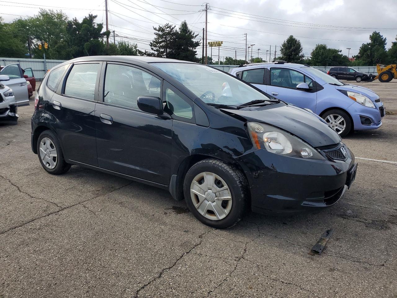 2013 Honda Fit Black vin: JHMGE8H37DC031441
