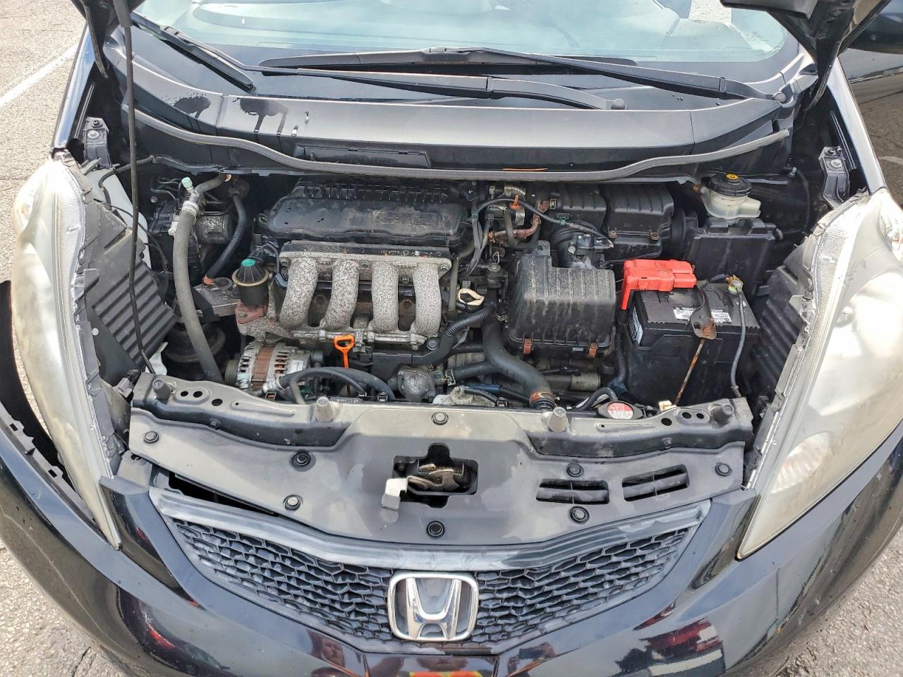 2013 Honda Fit Black vin: JHMGE8H37DC031441