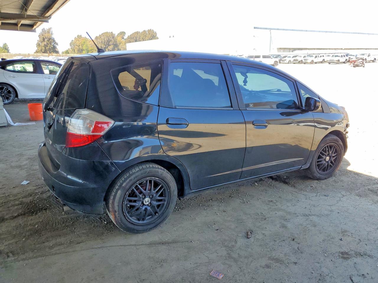 2013 Honda Fit Black vin: JHMGE8H37DC056338