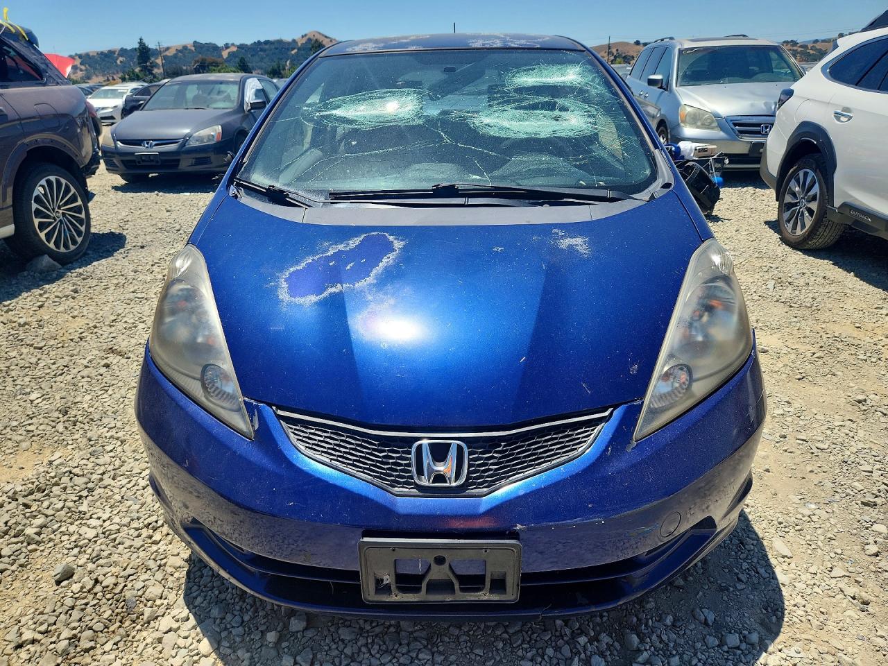 2011 Honda Fit Blue vin: JHMGE8H38BC023085