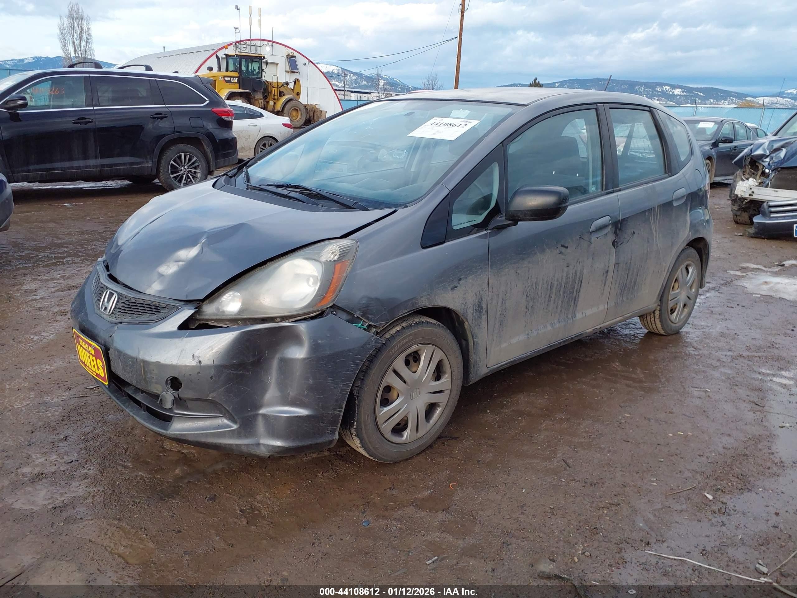 2011 Honda Fit Gray vin: JHMGE8H38BS010228