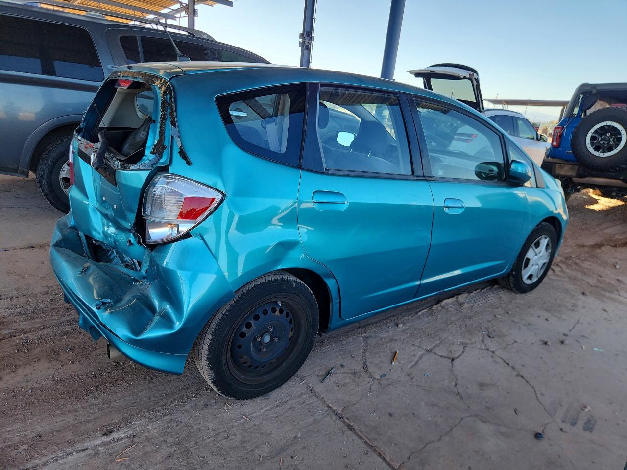 2012 Honda Fit Blue vin: JHMGE8H38CC009737