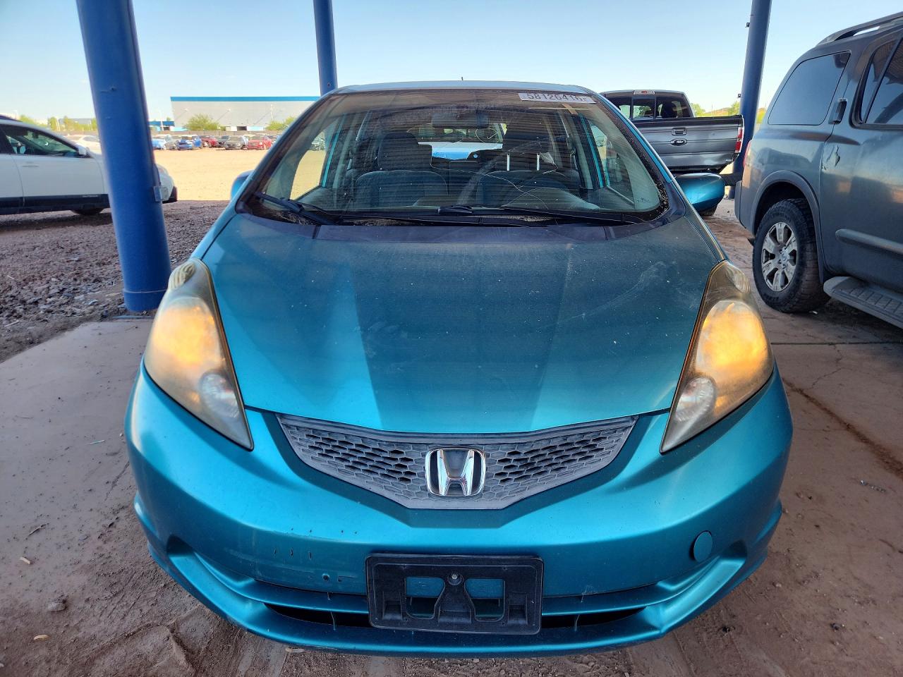 2012 Honda Fit Blue vin: JHMGE8H38CC009737