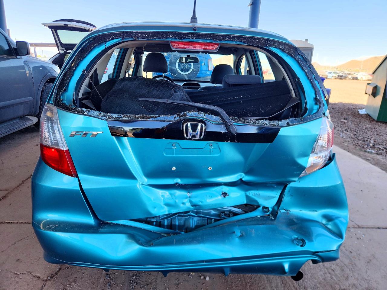 2012 Honda Fit Blue vin: JHMGE8H38CC009737