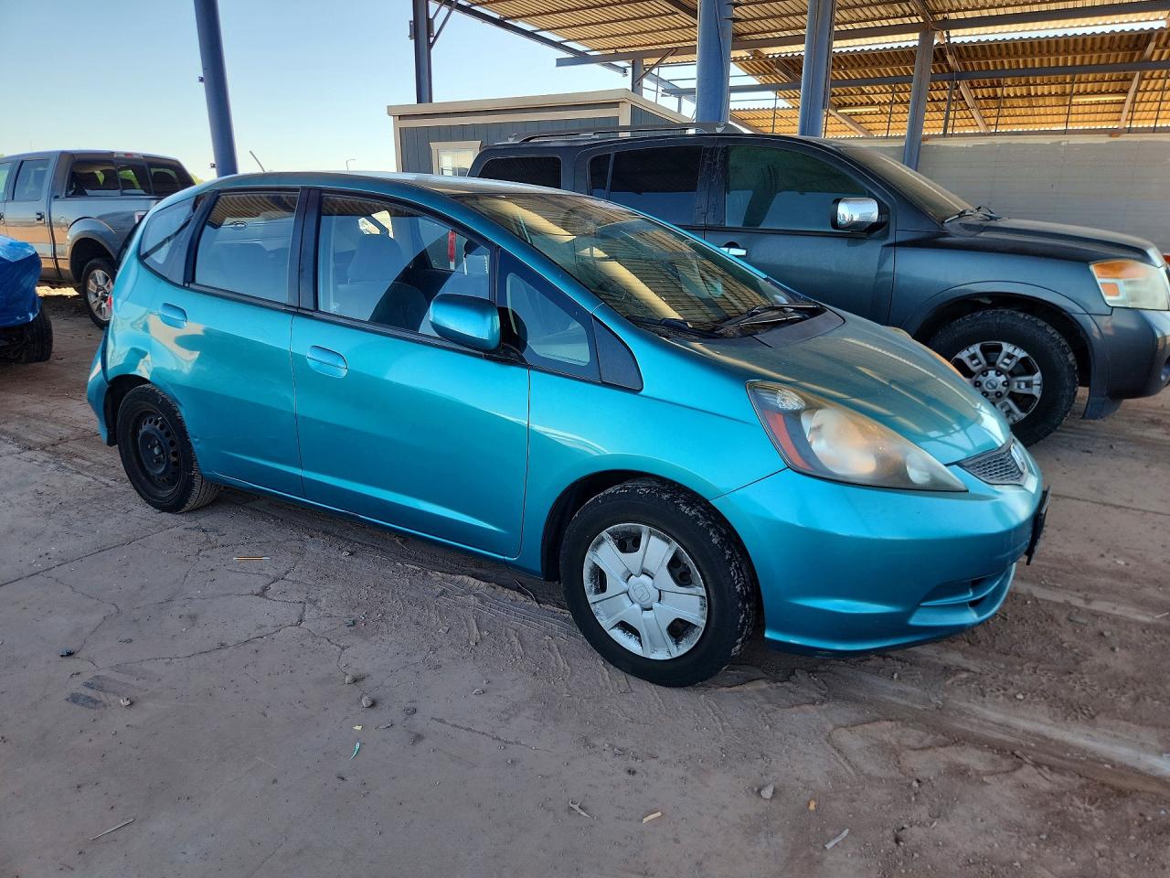 2012 Honda Fit Blue vin: JHMGE8H38CC009737