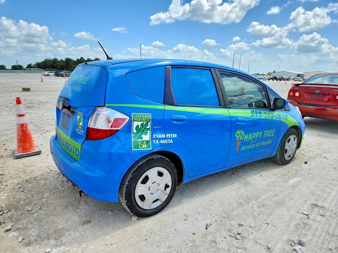 2012 Honda Fit Blue vin: JHMGE8H38CC032662