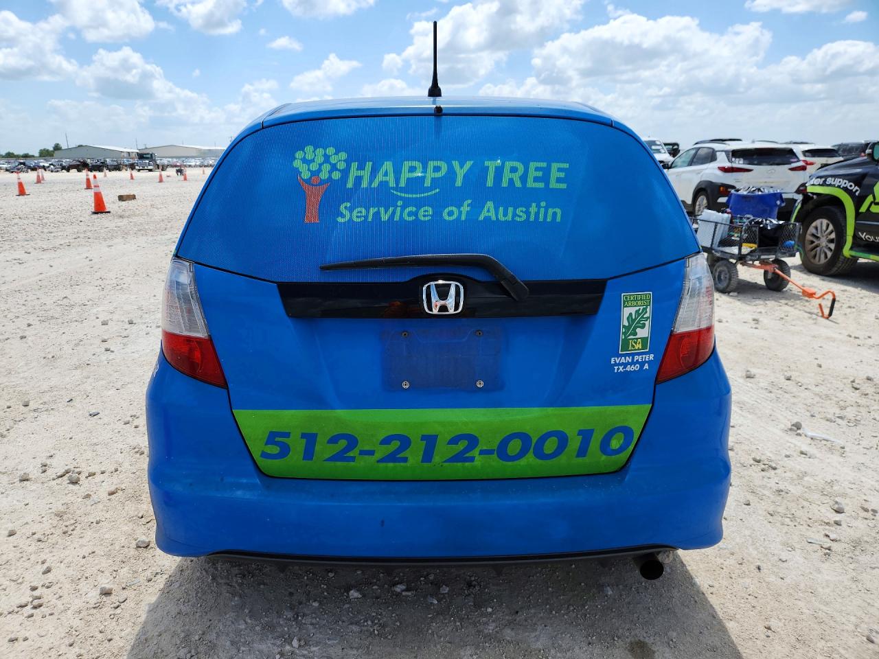 2012 Honda Fit Blue vin: JHMGE8H38CC032662