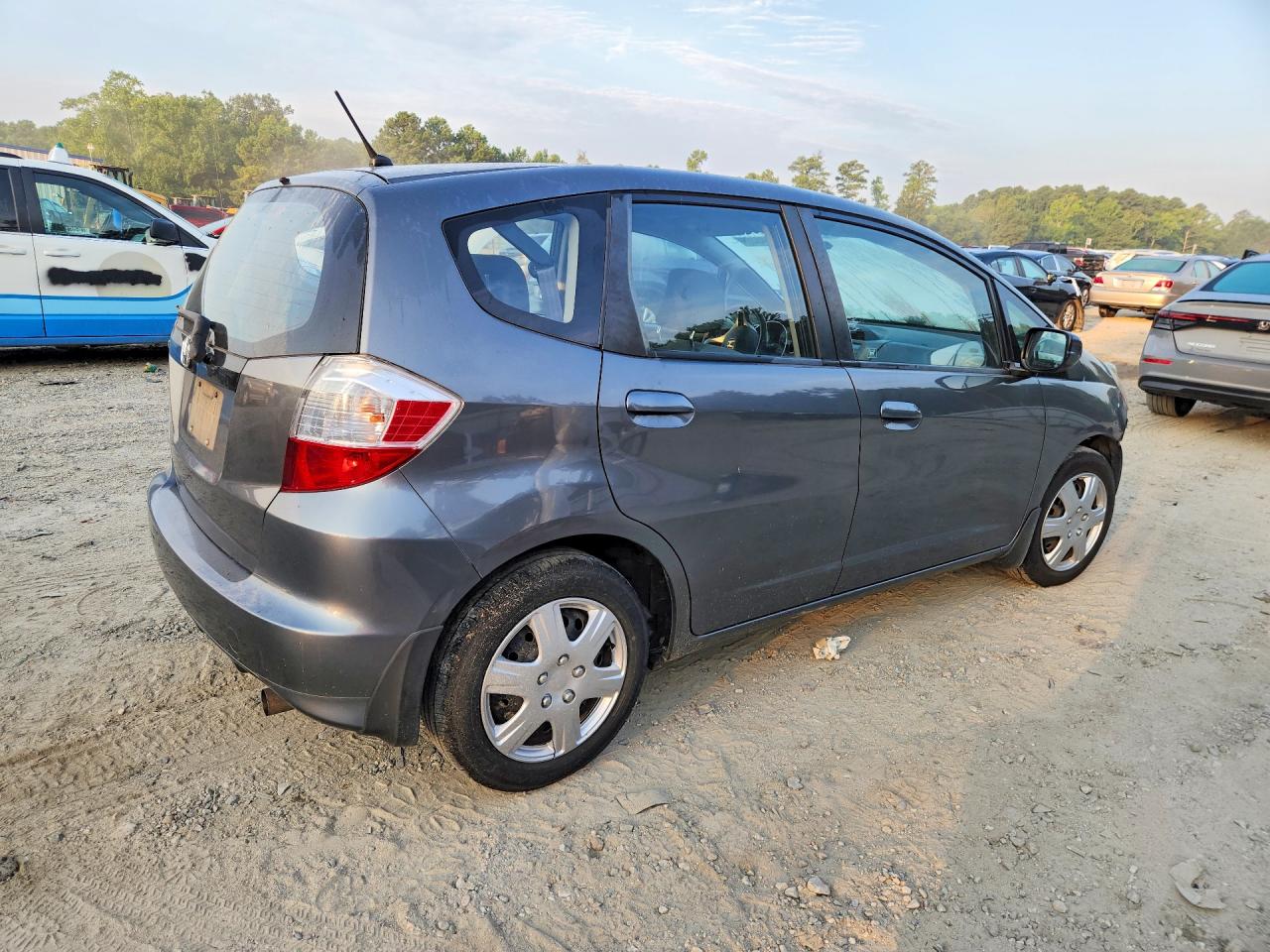 2013 Honda Fit Gray vin: JHMGE8H38DC020075