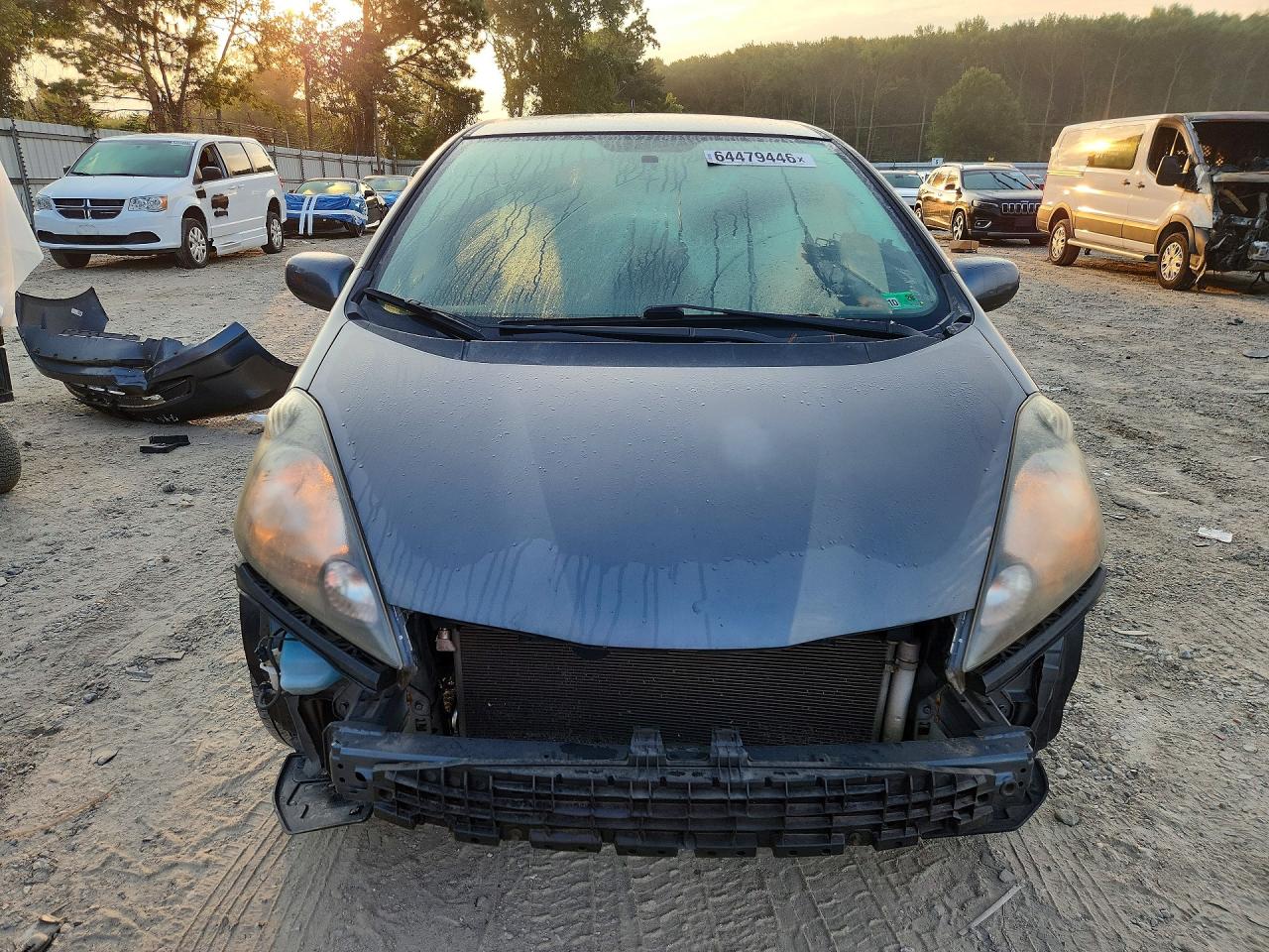 2013 Honda Fit Gray vin: JHMGE8H38DC020075
