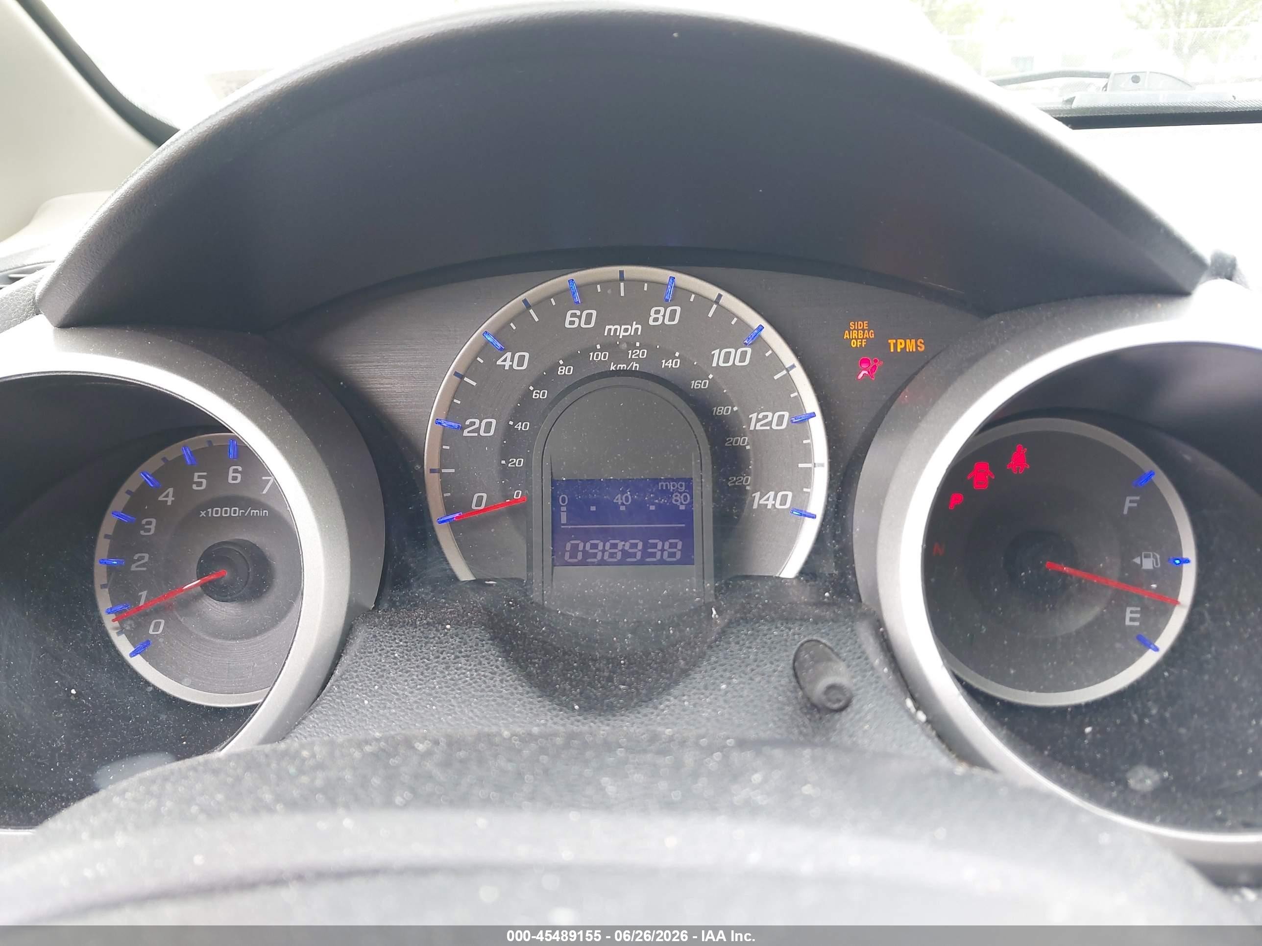 2013 Honda Fit   Red vin: JHMGE8H38DC026166