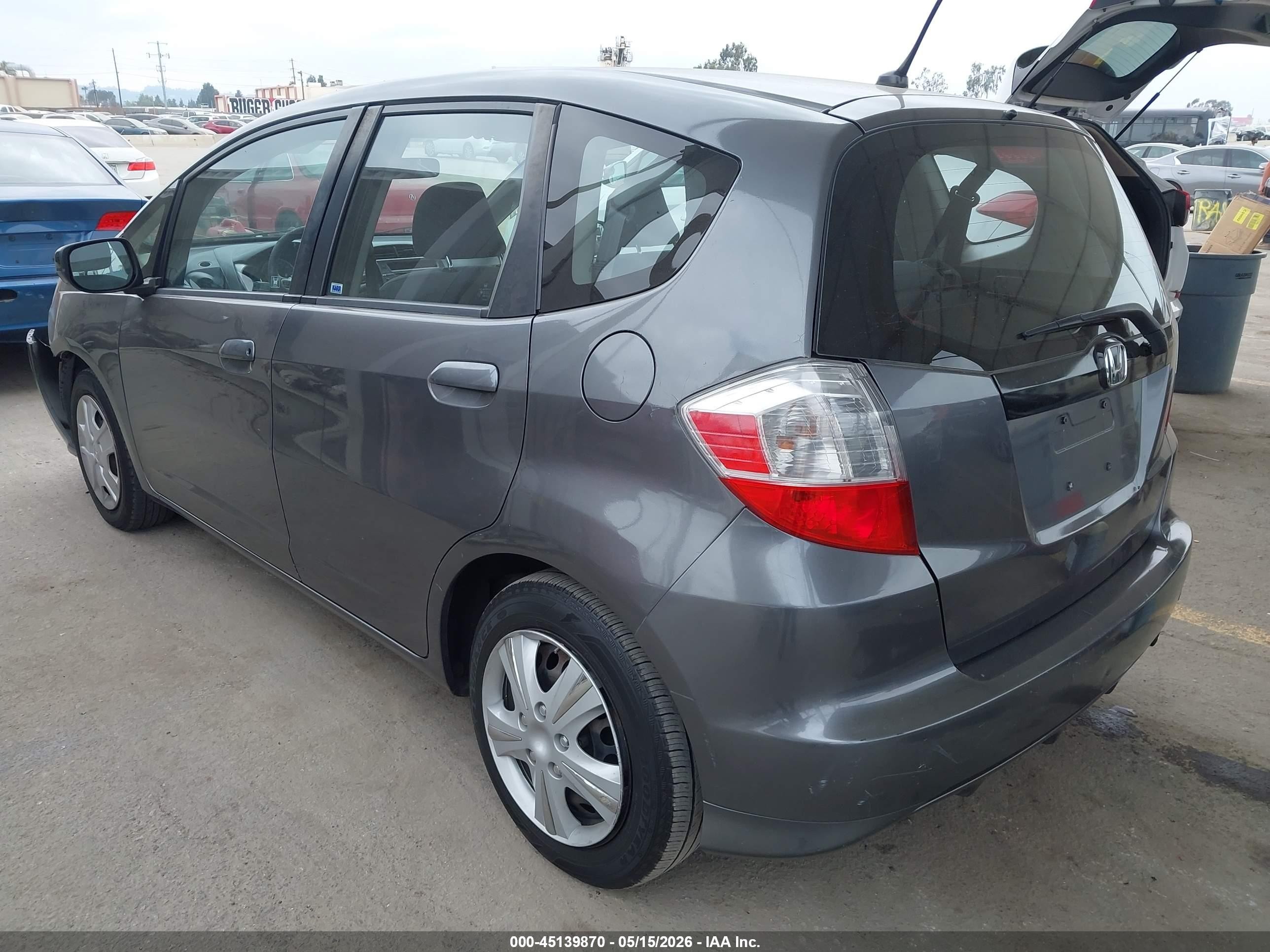 2013 Honda Fit   Gray vin: JHMGE8H38DC044506