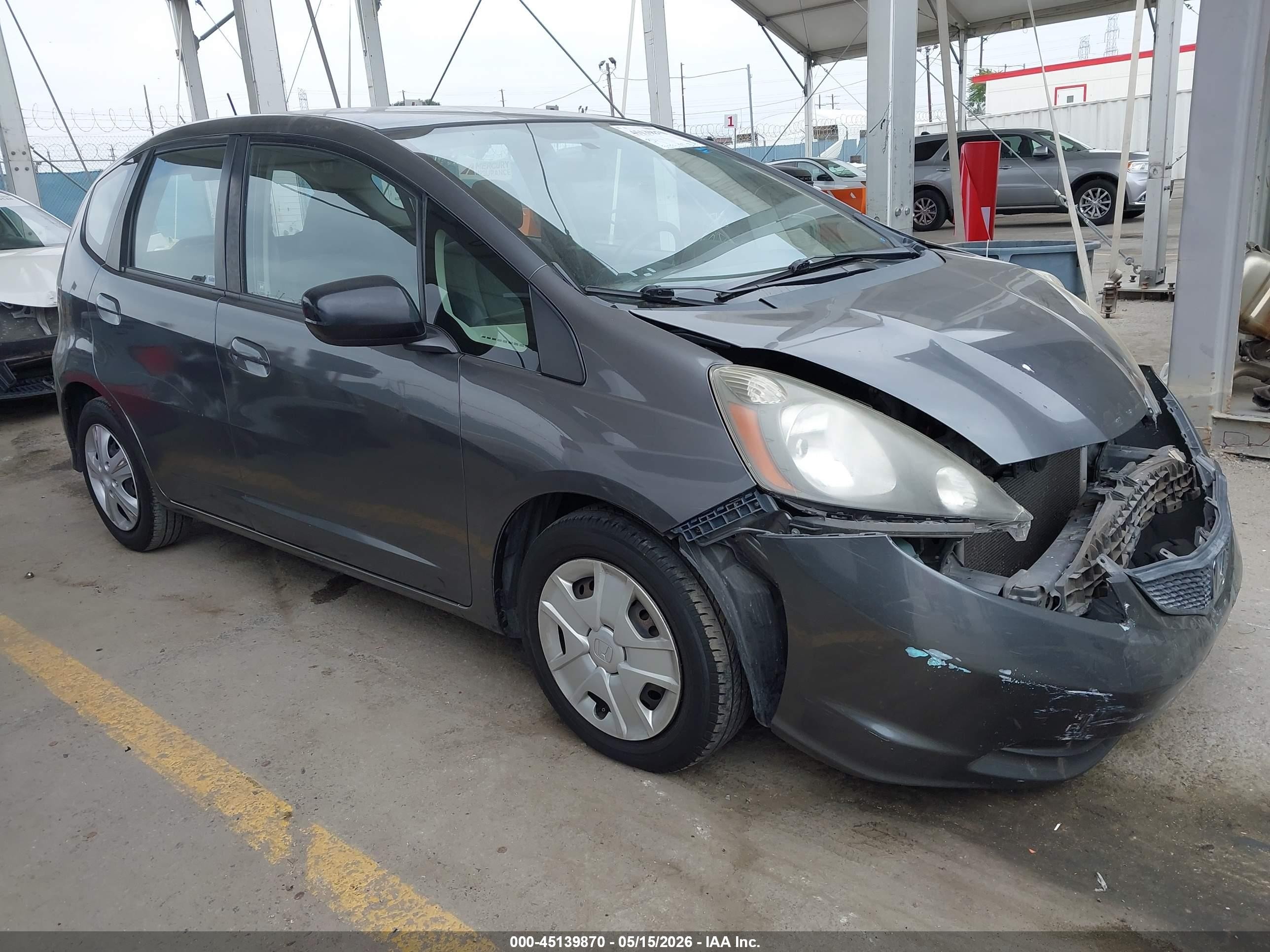 2013 Honda Fit   Gray vin: JHMGE8H38DC044506