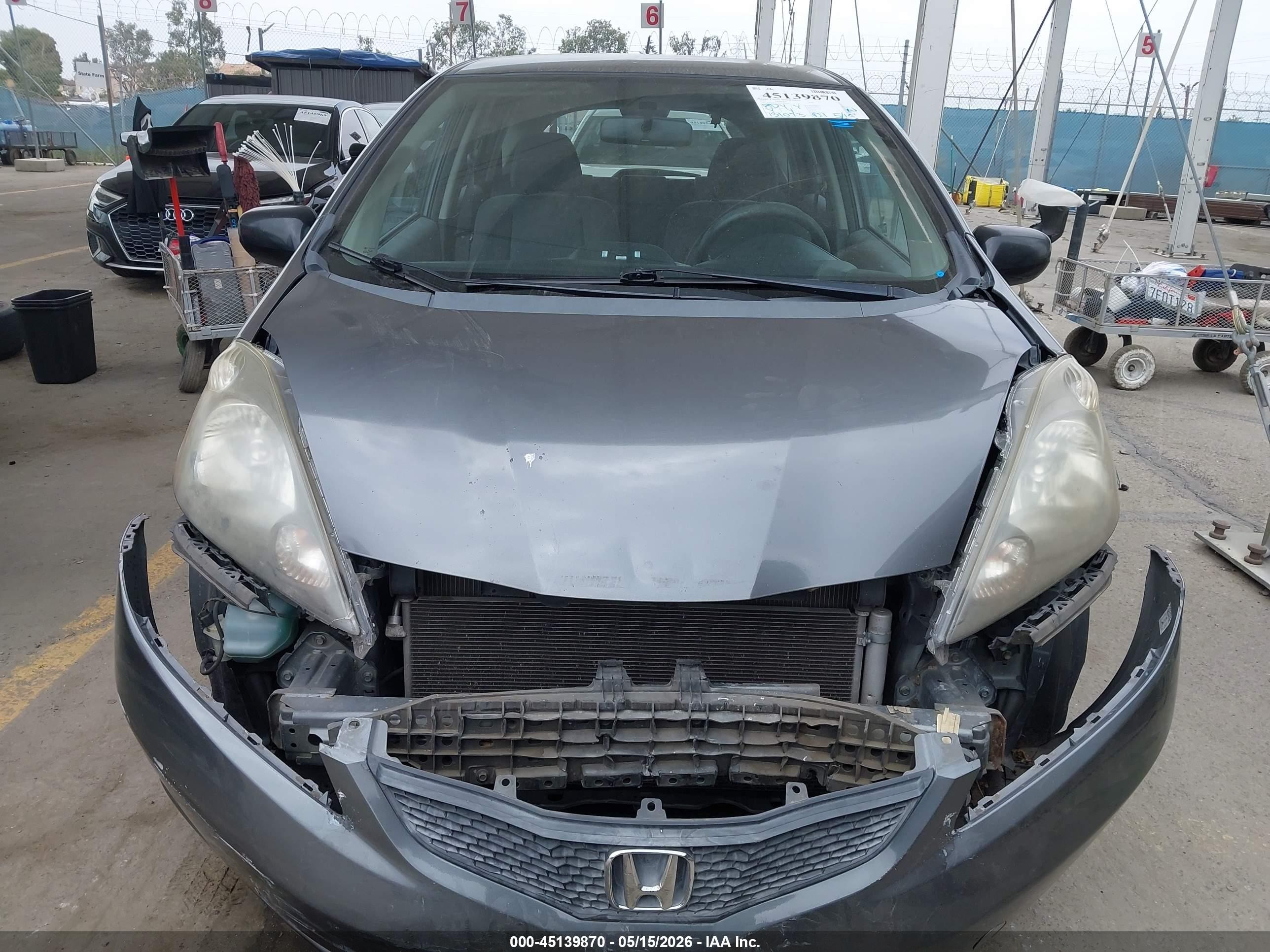 2013 Honda Fit   Gray vin: JHMGE8H38DC044506