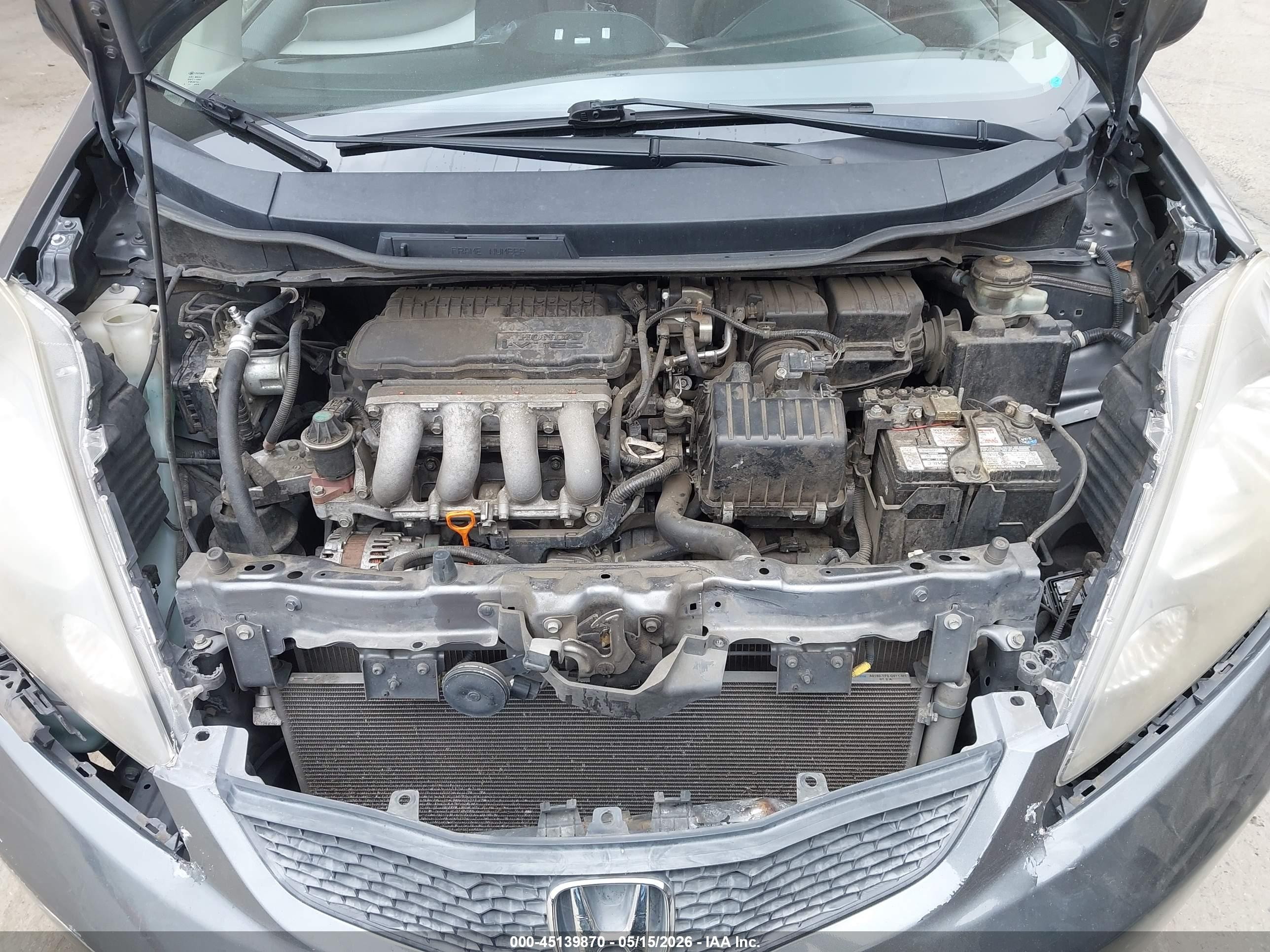 2013 Honda Fit   Gray vin: JHMGE8H38DC044506