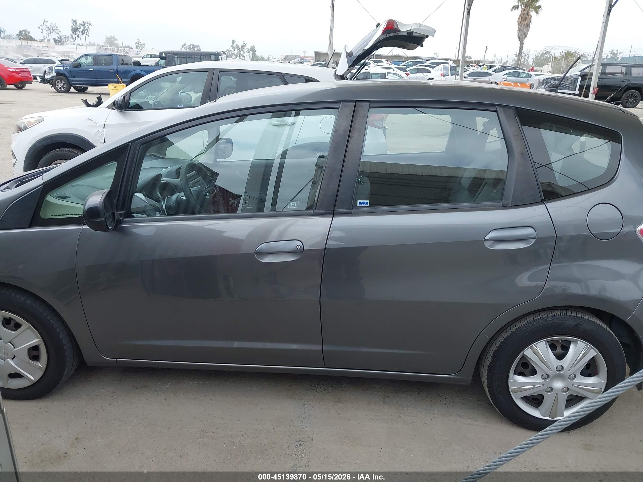 2013 Honda Fit   Gray vin: JHMGE8H38DC044506