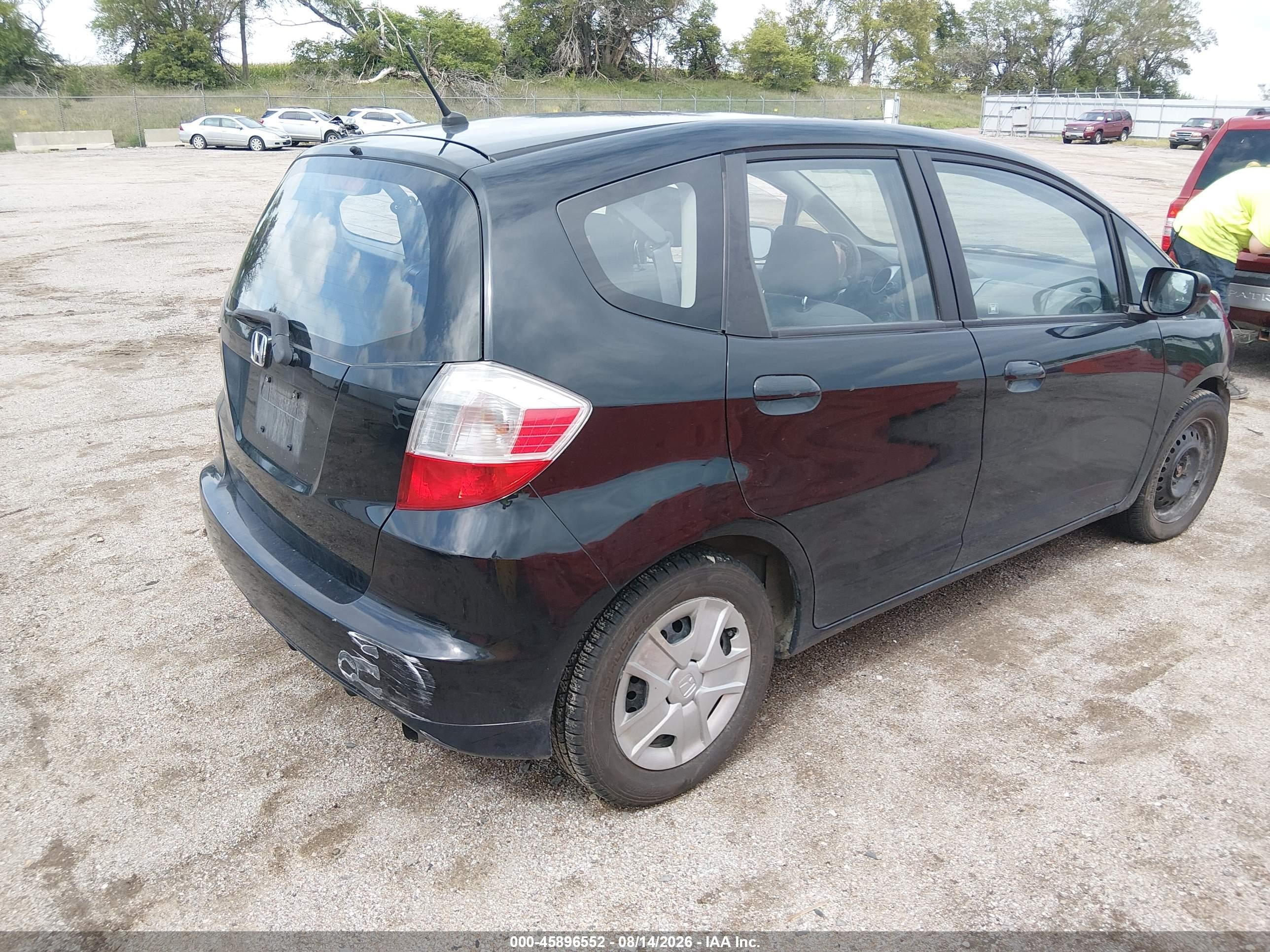 2013 Honda Fit   Black vin: JHMGE8H38DC067235