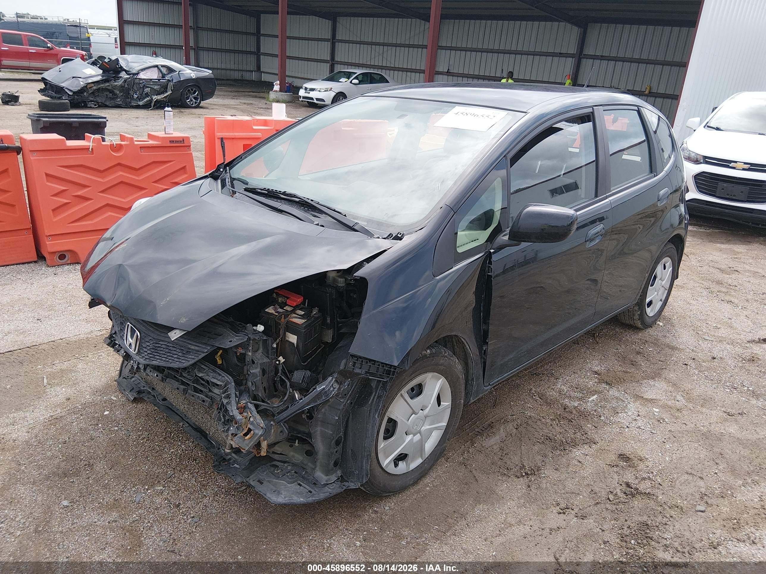 2013 Honda Fit   Black vin: JHMGE8H38DC067235