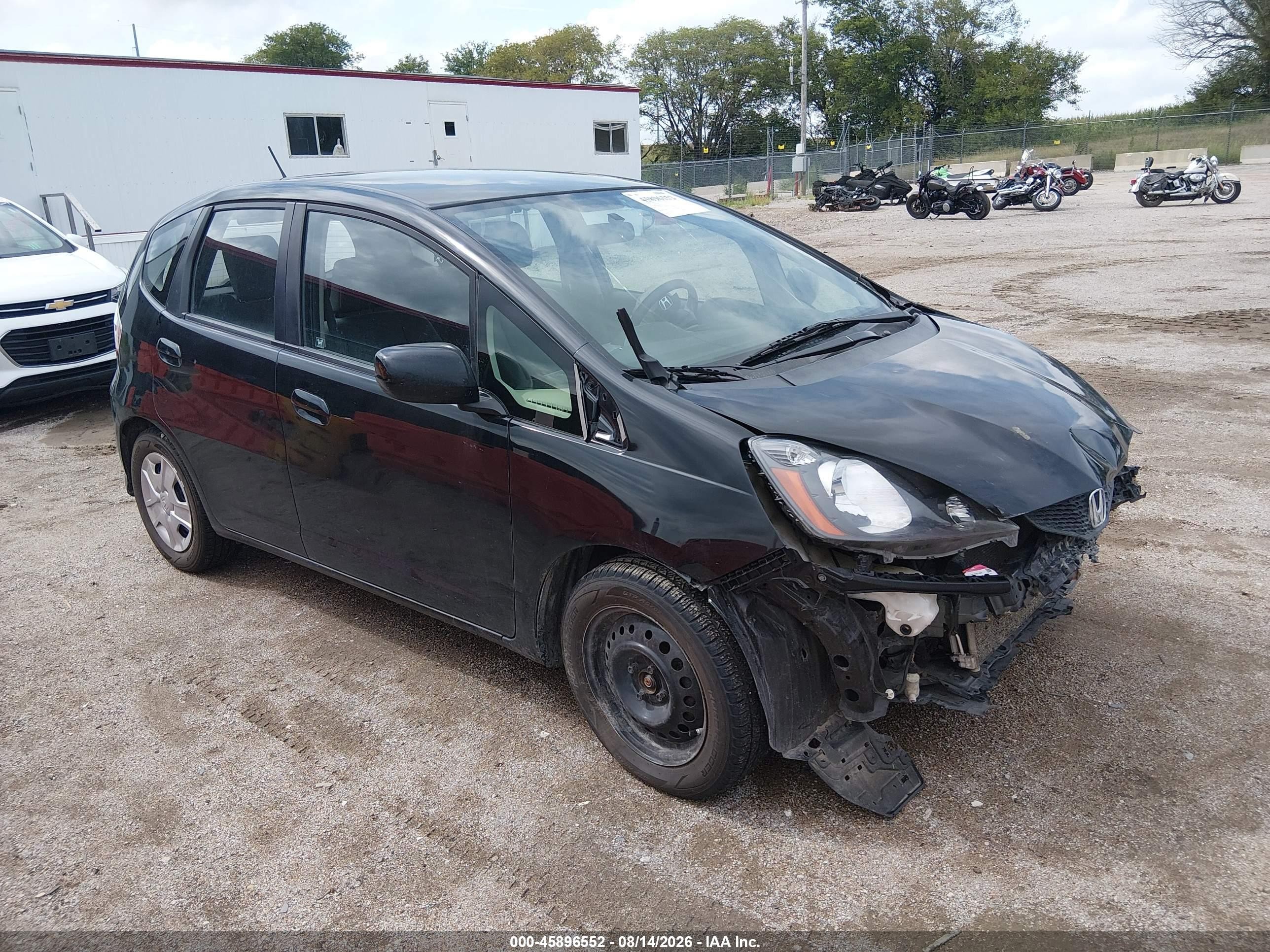 2013 Honda Fit   Black vin: JHMGE8H38DC067235