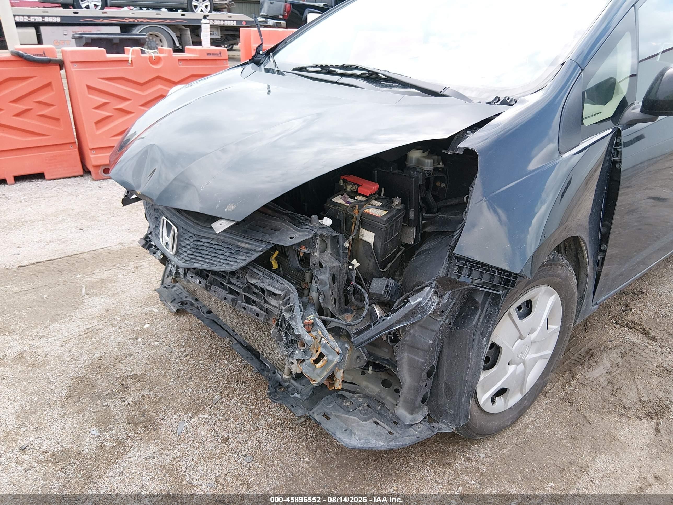 2013 Honda Fit   Black vin: JHMGE8H38DC067235