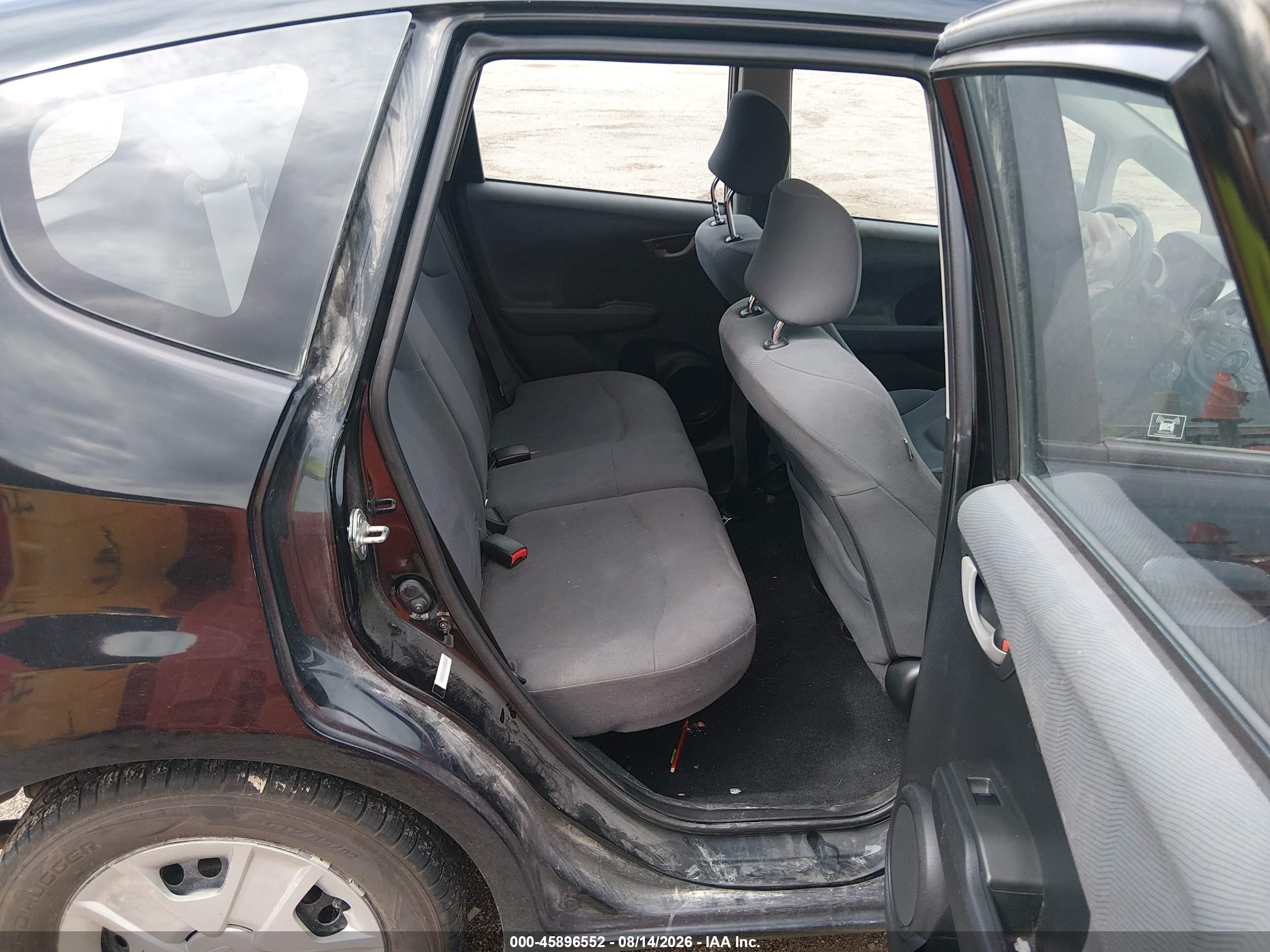 2013 Honda Fit   Black vin: JHMGE8H38DC067235