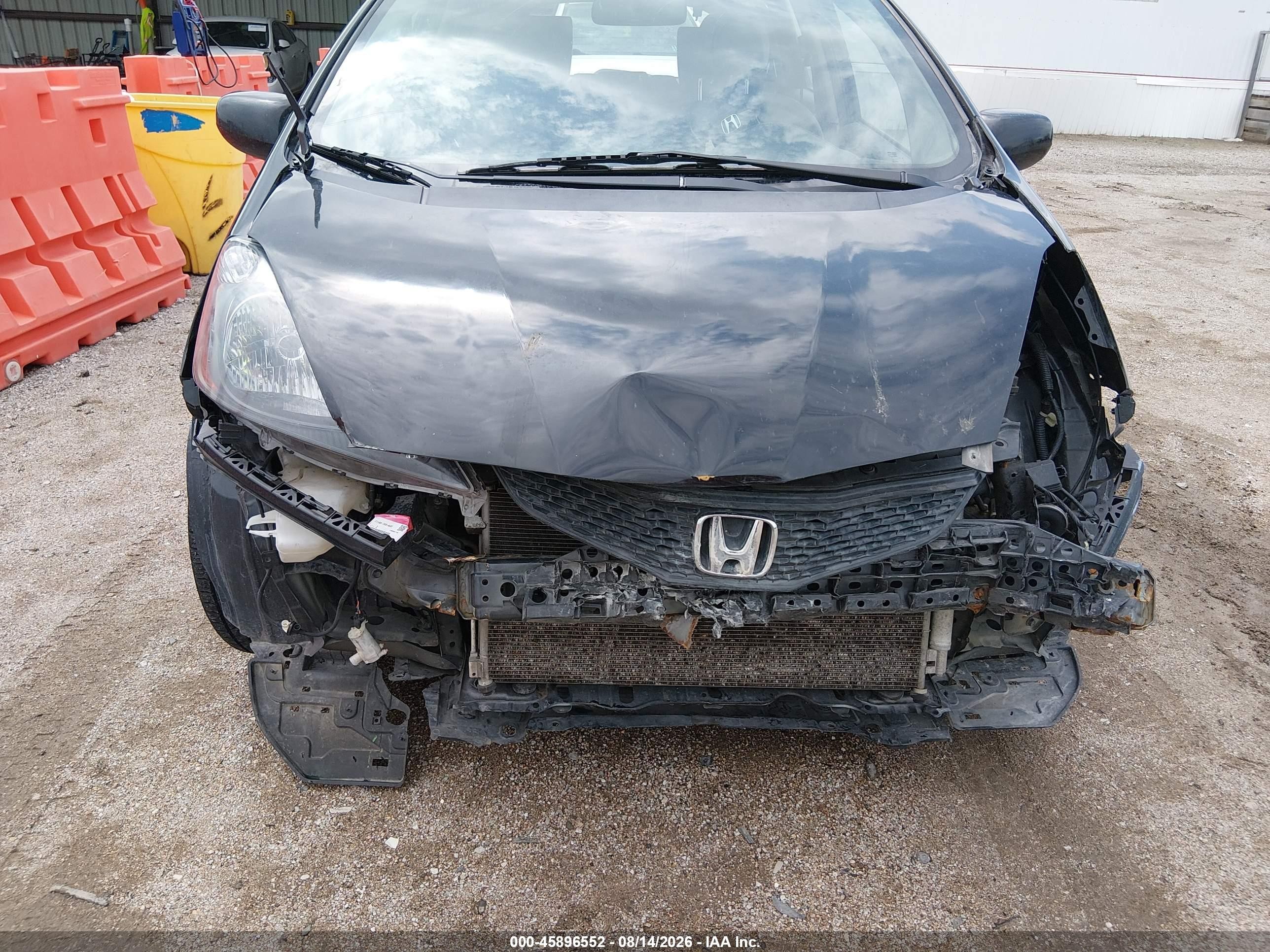 2013 Honda Fit   Black vin: JHMGE8H38DC067235