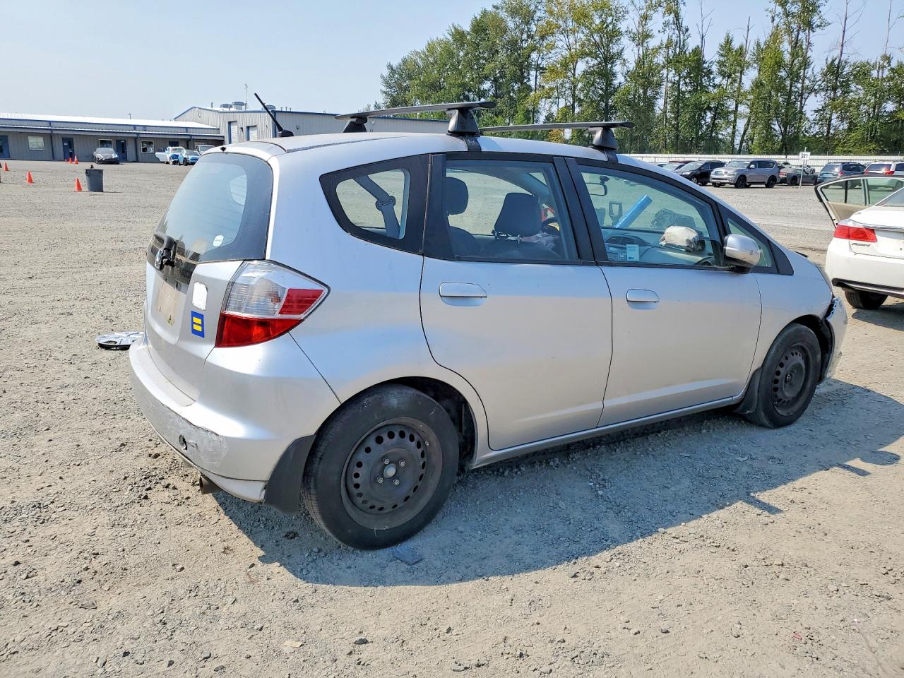 2013 Honda Fit Gray vin: JHMGE8H38DC078395