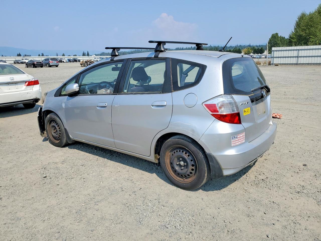 2013 Honda Fit Gray vin: JHMGE8H38DC078395
