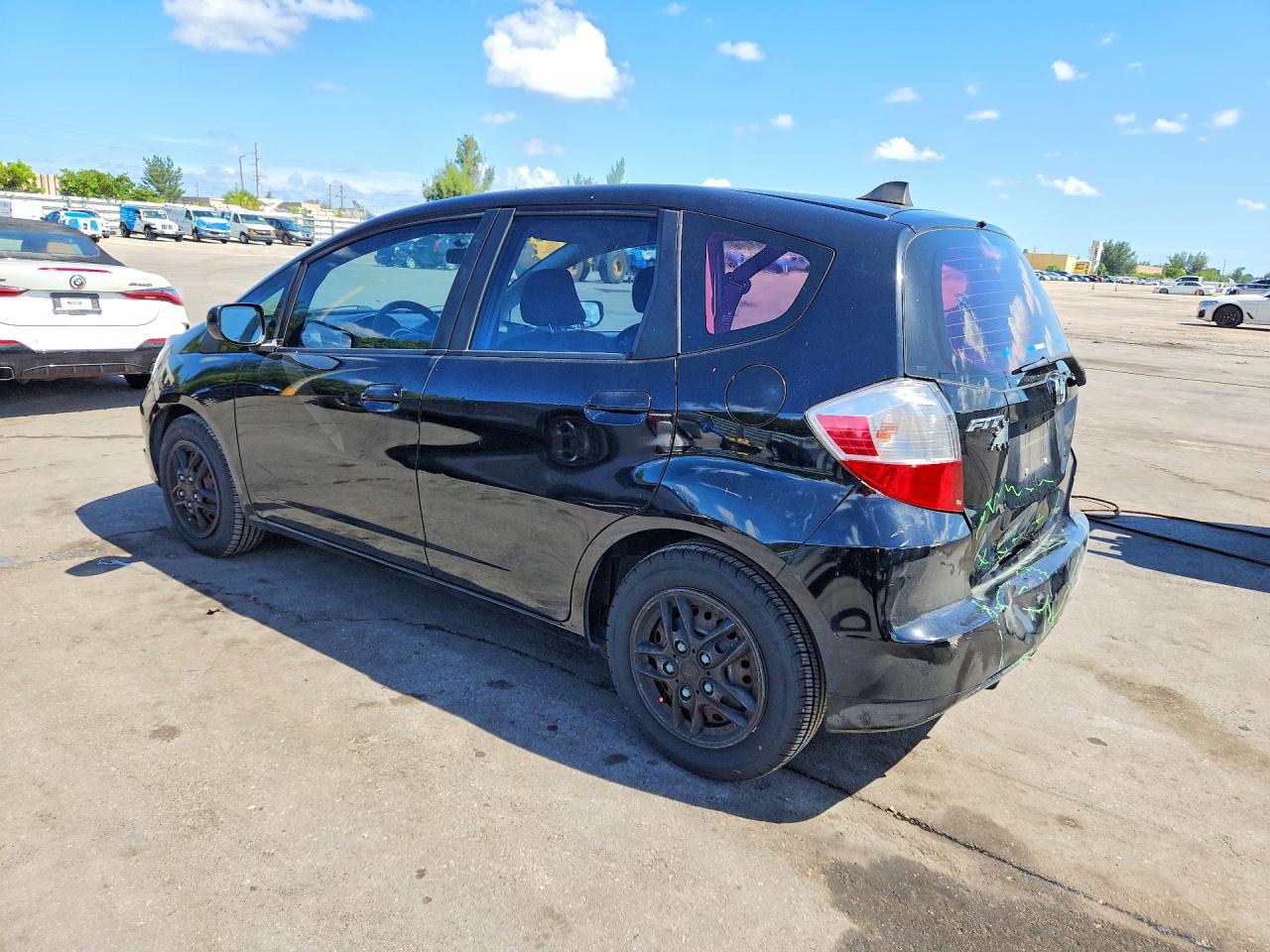 2012 Honda Fit Black vin: JHMGE8H39CC027065