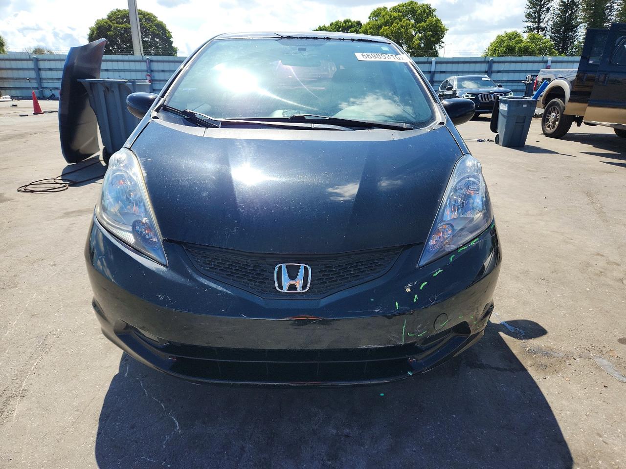 2012 Honda Fit Black vin: JHMGE8H39CC027065