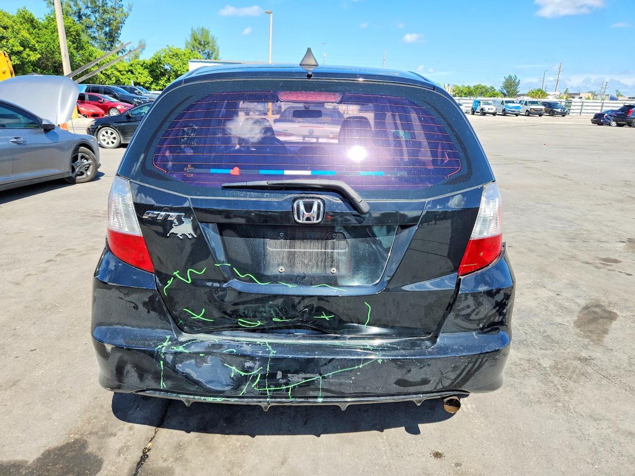 2012 Honda Fit Black vin: JHMGE8H39CC027065