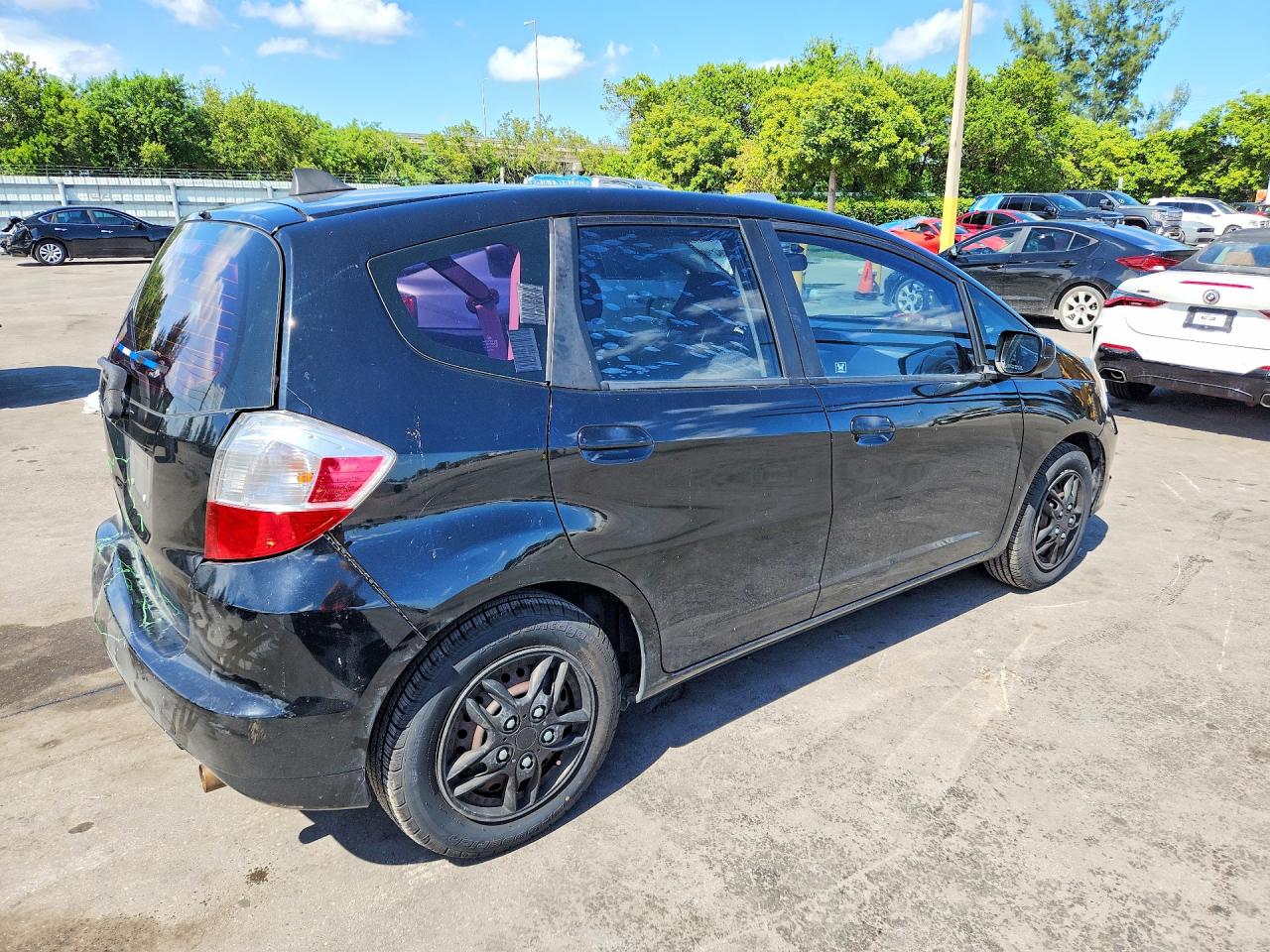 2012 Honda Fit Black vin: JHMGE8H39CC027065