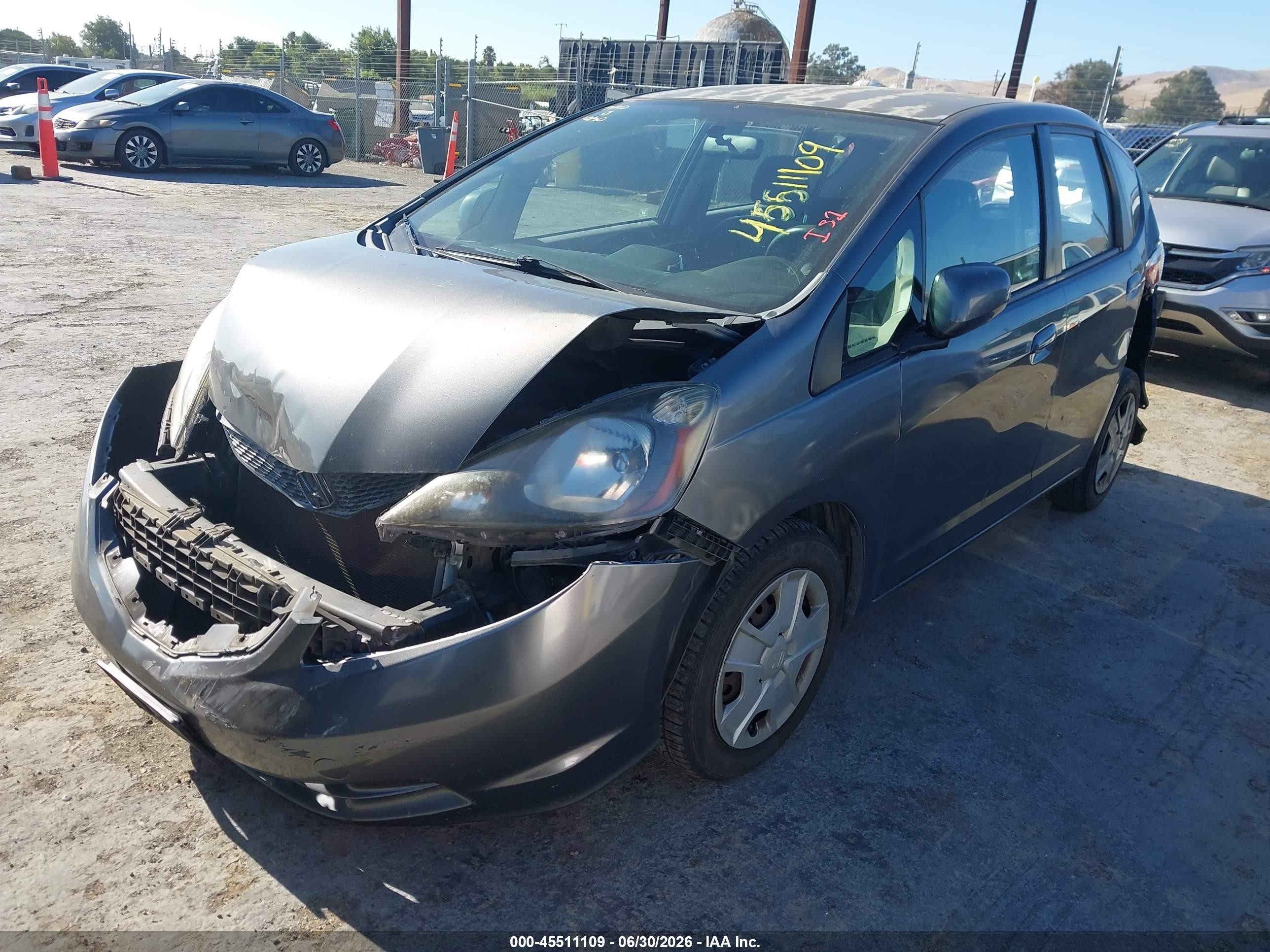 2012 Honda Fit   Серый vin: JHMGE8H39CS001295