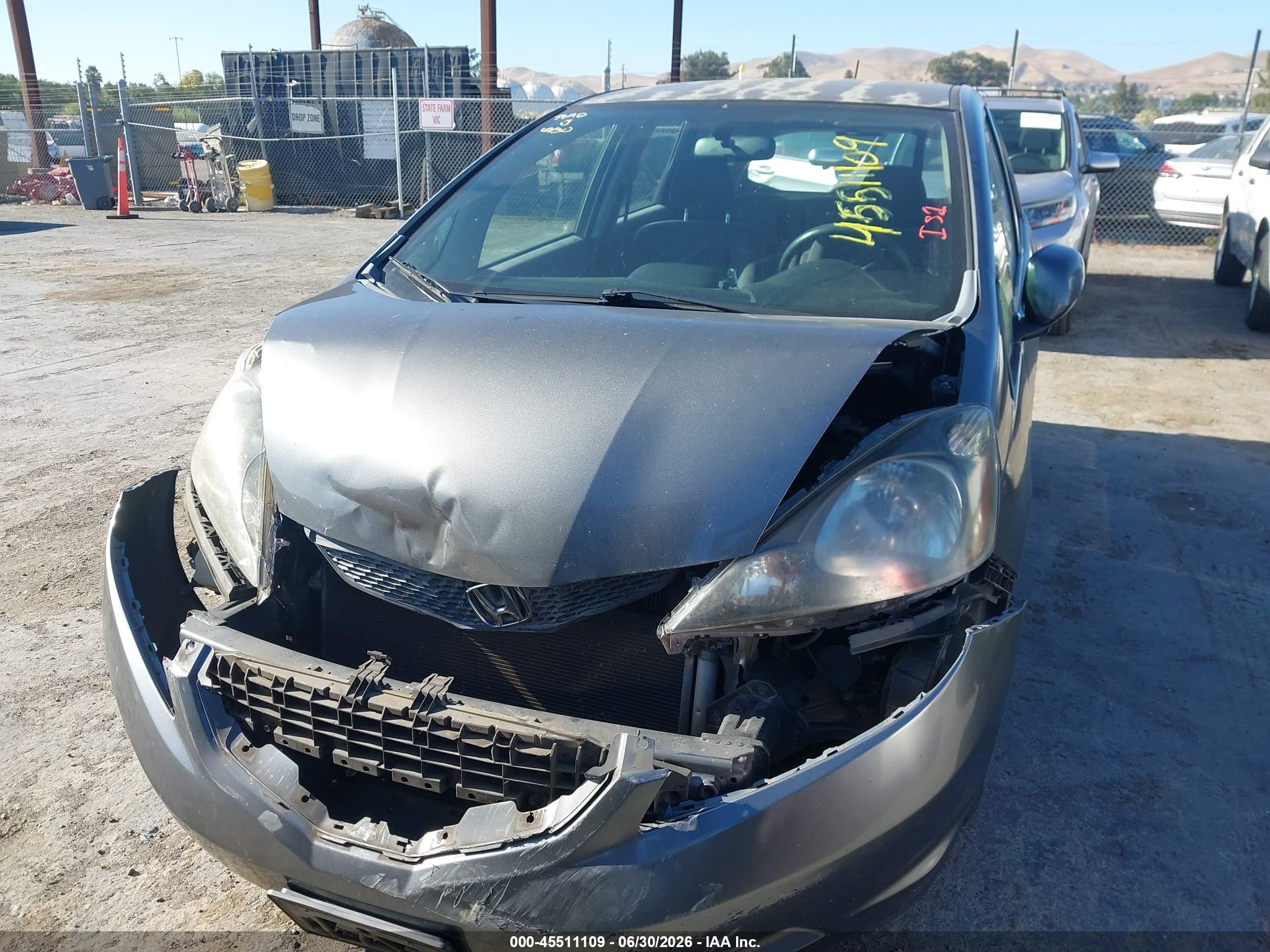 2012 Honda Fit   Серый vin: JHMGE8H39CS001295