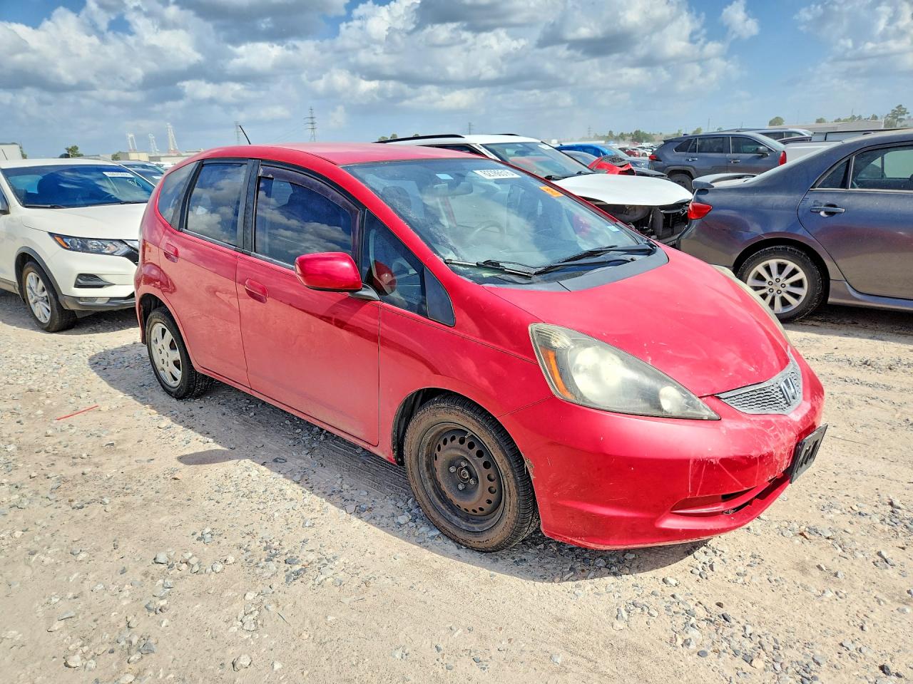 2013 Honda Fit Red vin: JHMGE8H39DC013720