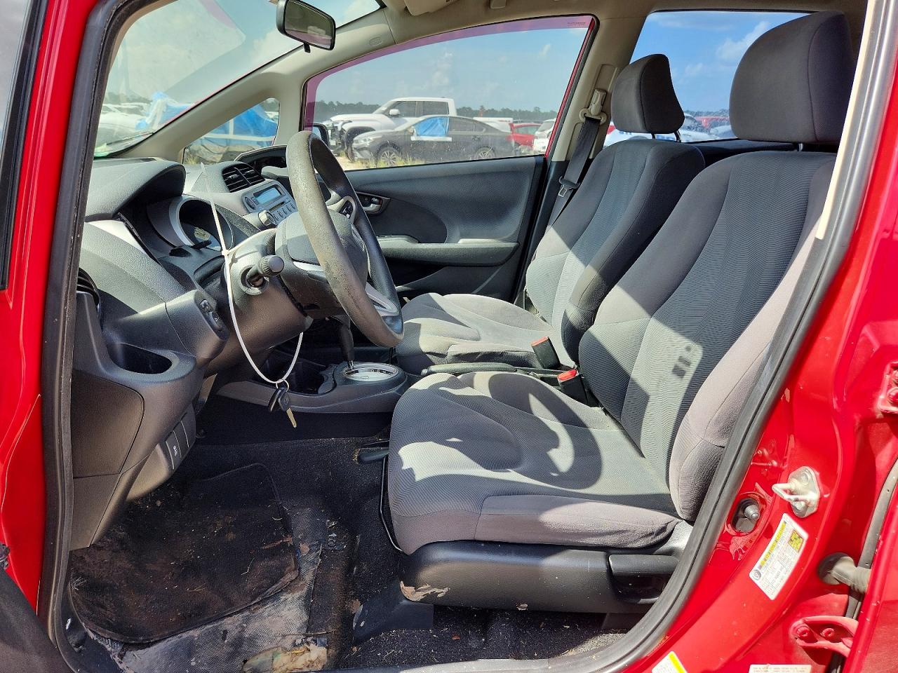 2013 Honda Fit Red vin: JHMGE8H39DC013720