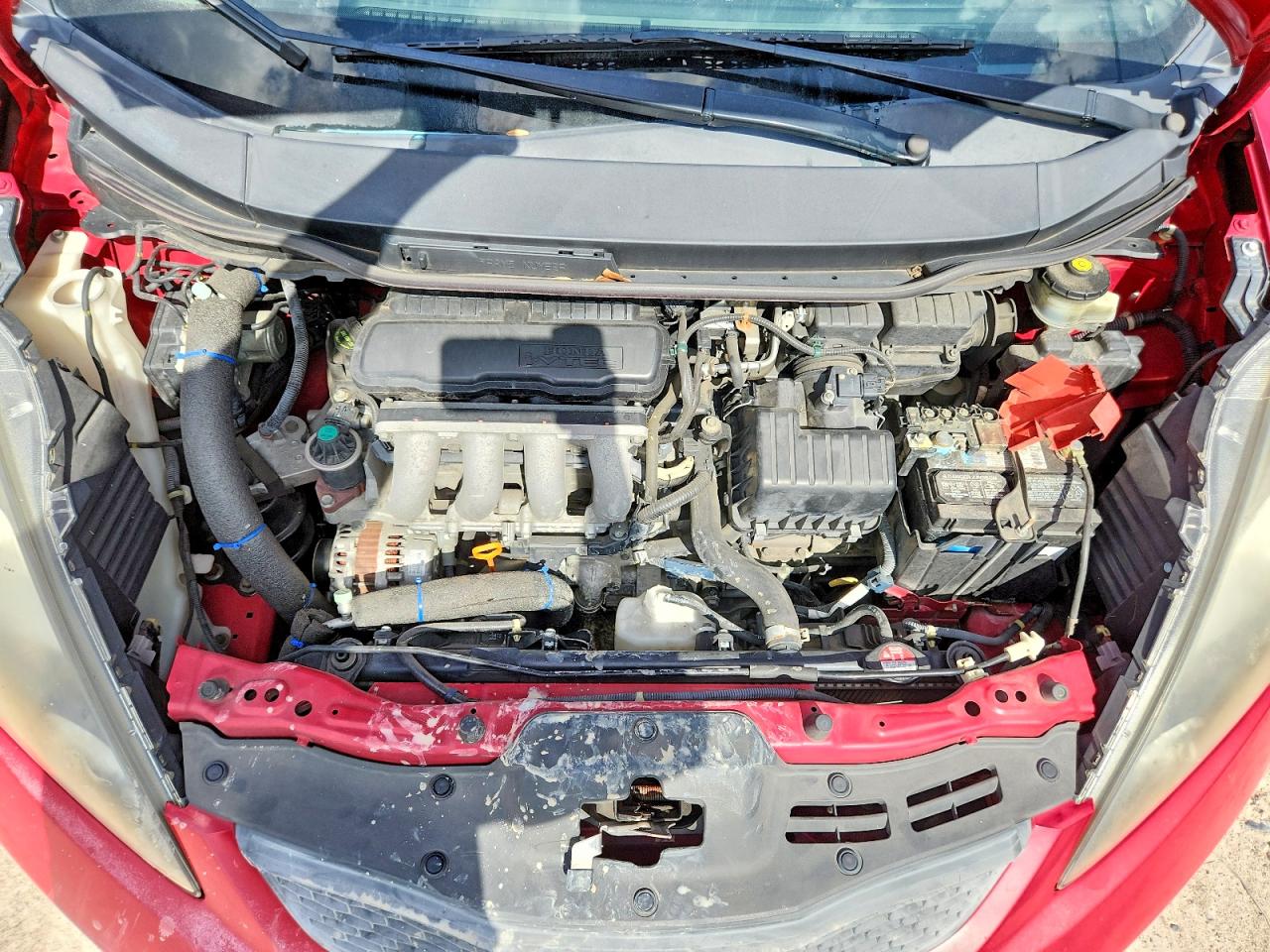 2013 Honda Fit Red vin: JHMGE8H39DC013720