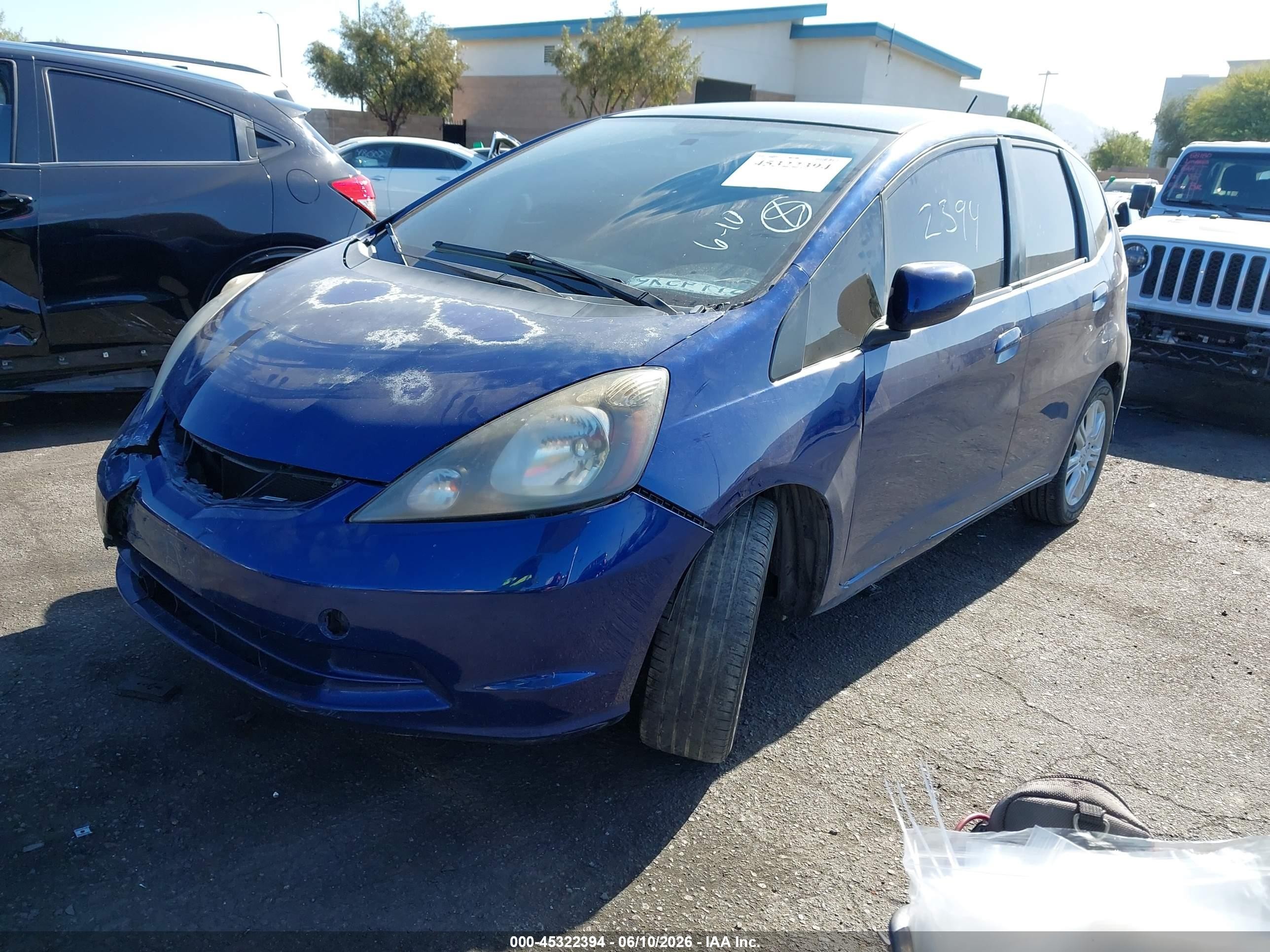 2013 Honda Fit   Blue vin: JHMGE8H39DC020702