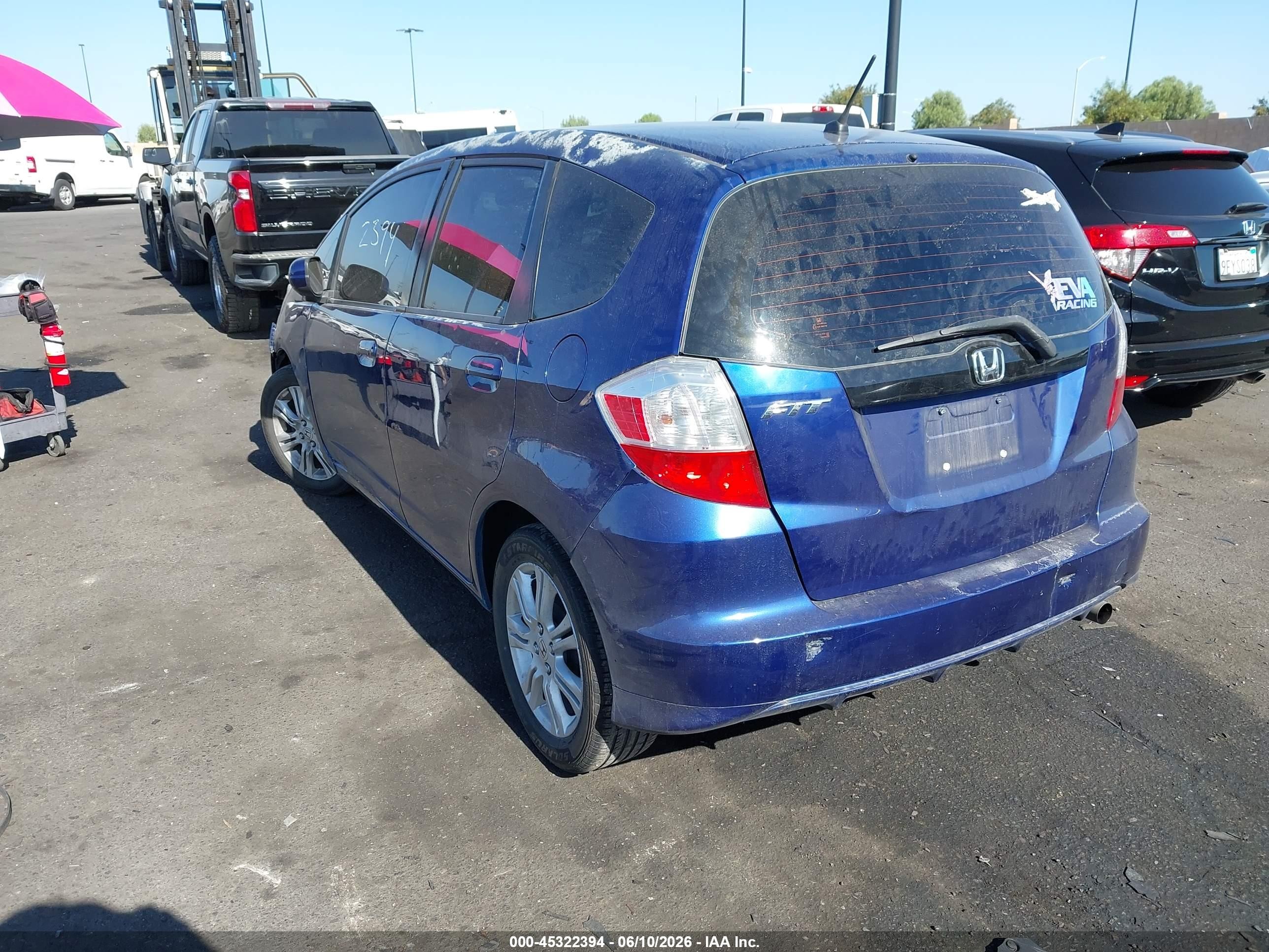 2013 Honda Fit   Blue vin: JHMGE8H39DC020702