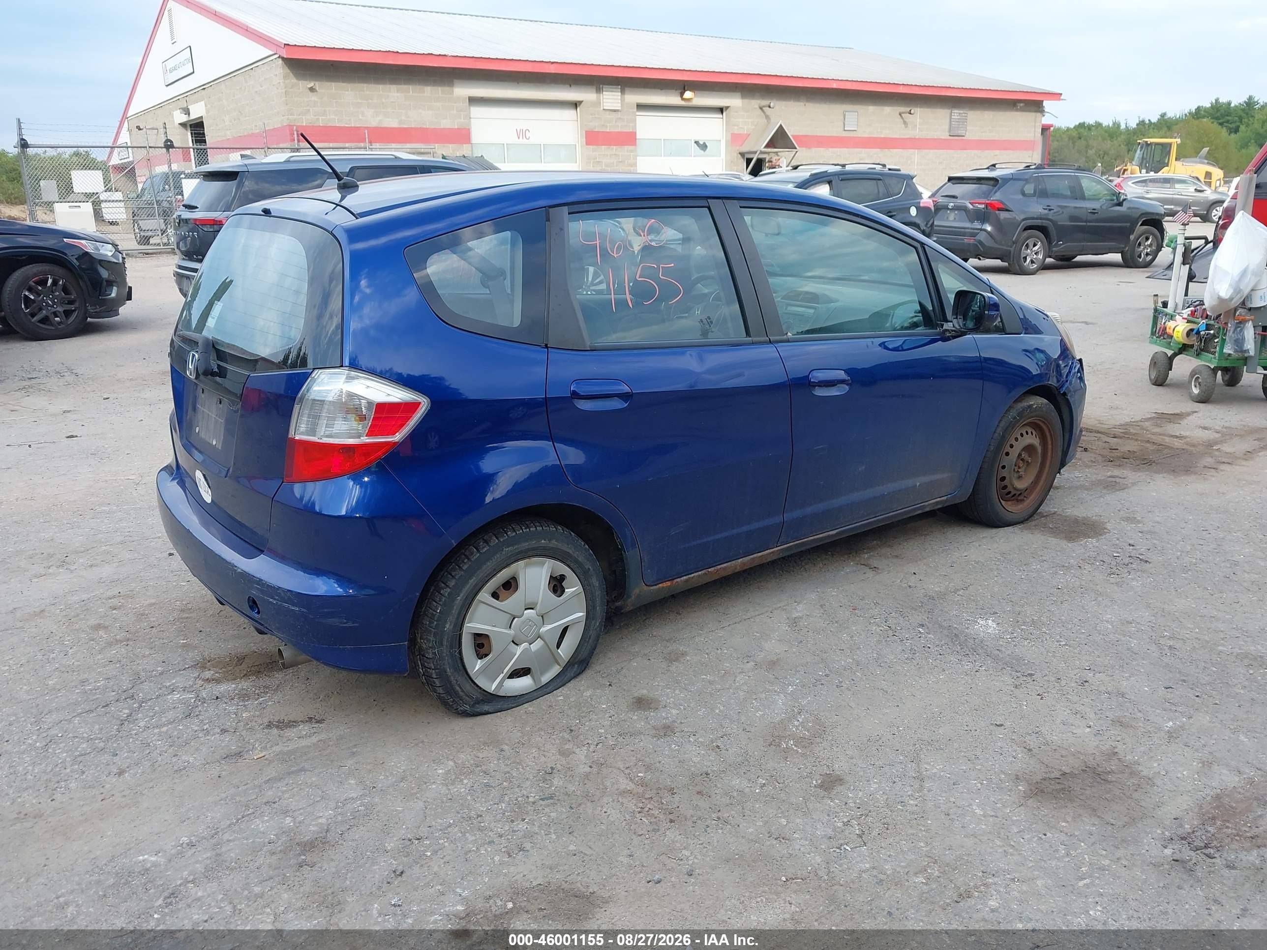 2013 Honda Fit   Синий vin: JHMGE8H39DC028377