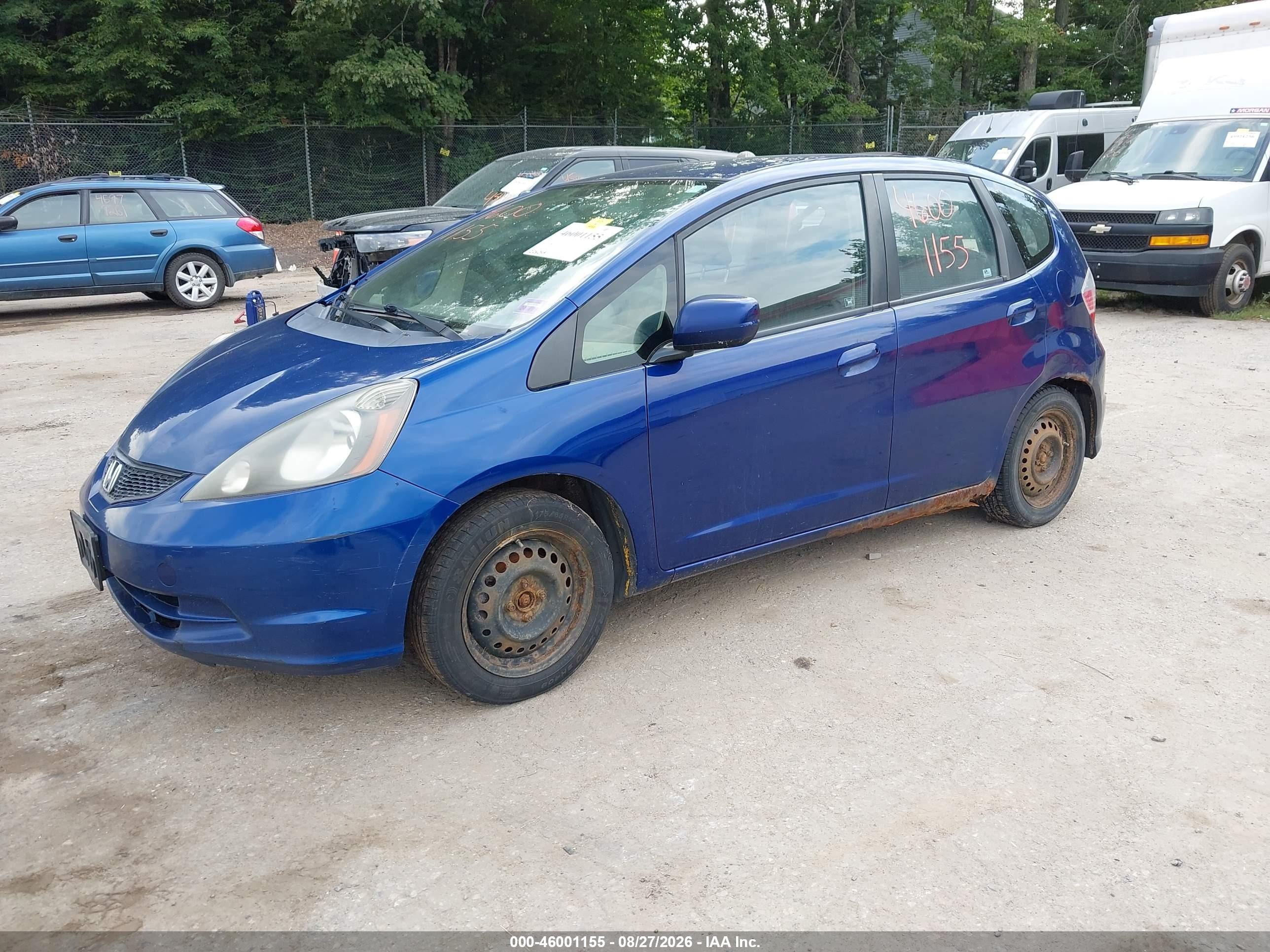 2013 Honda Fit   Синий vin: JHMGE8H39DC028377